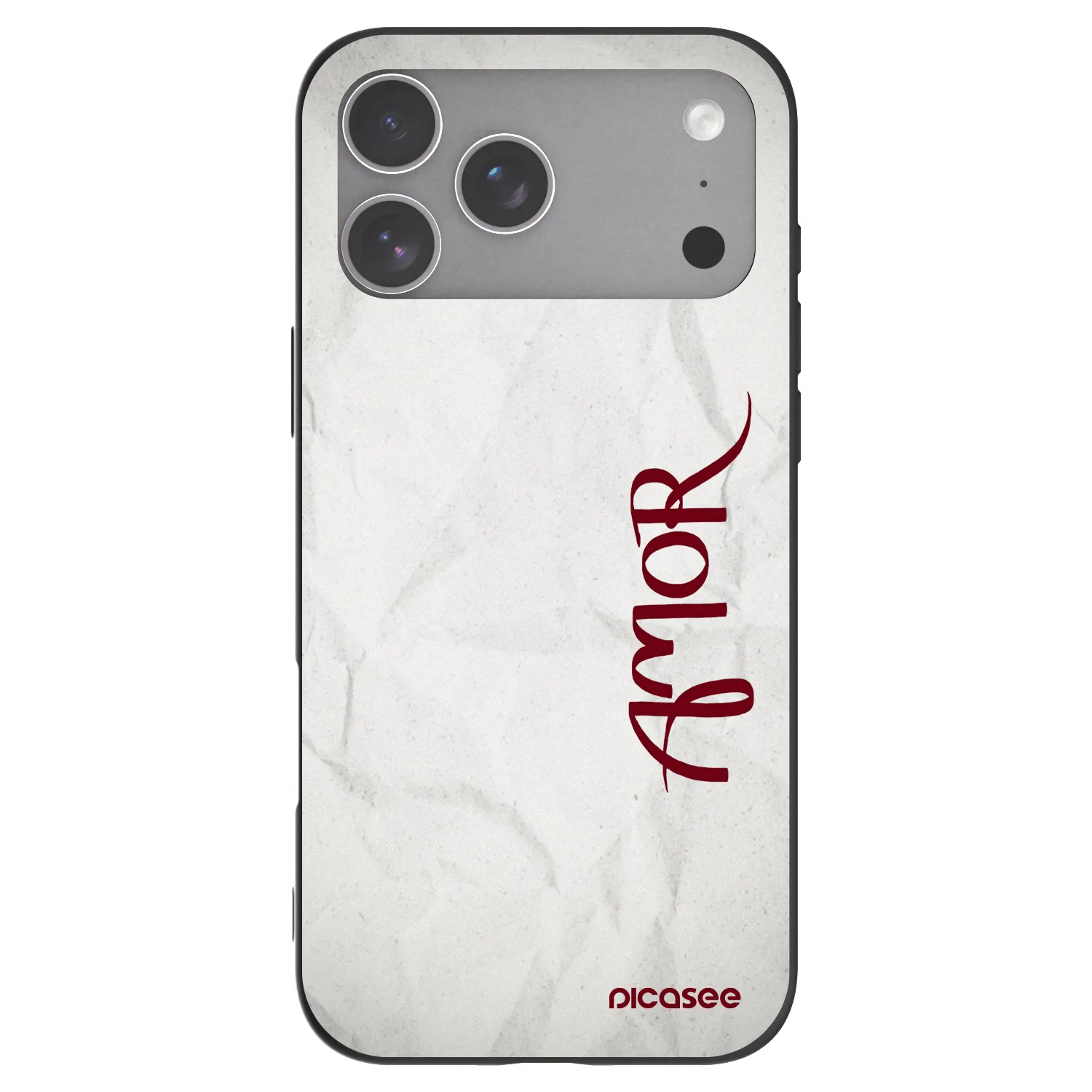 Picasee silikonski črni ovitek za Apple iPhone 18 Pro Max - Amor