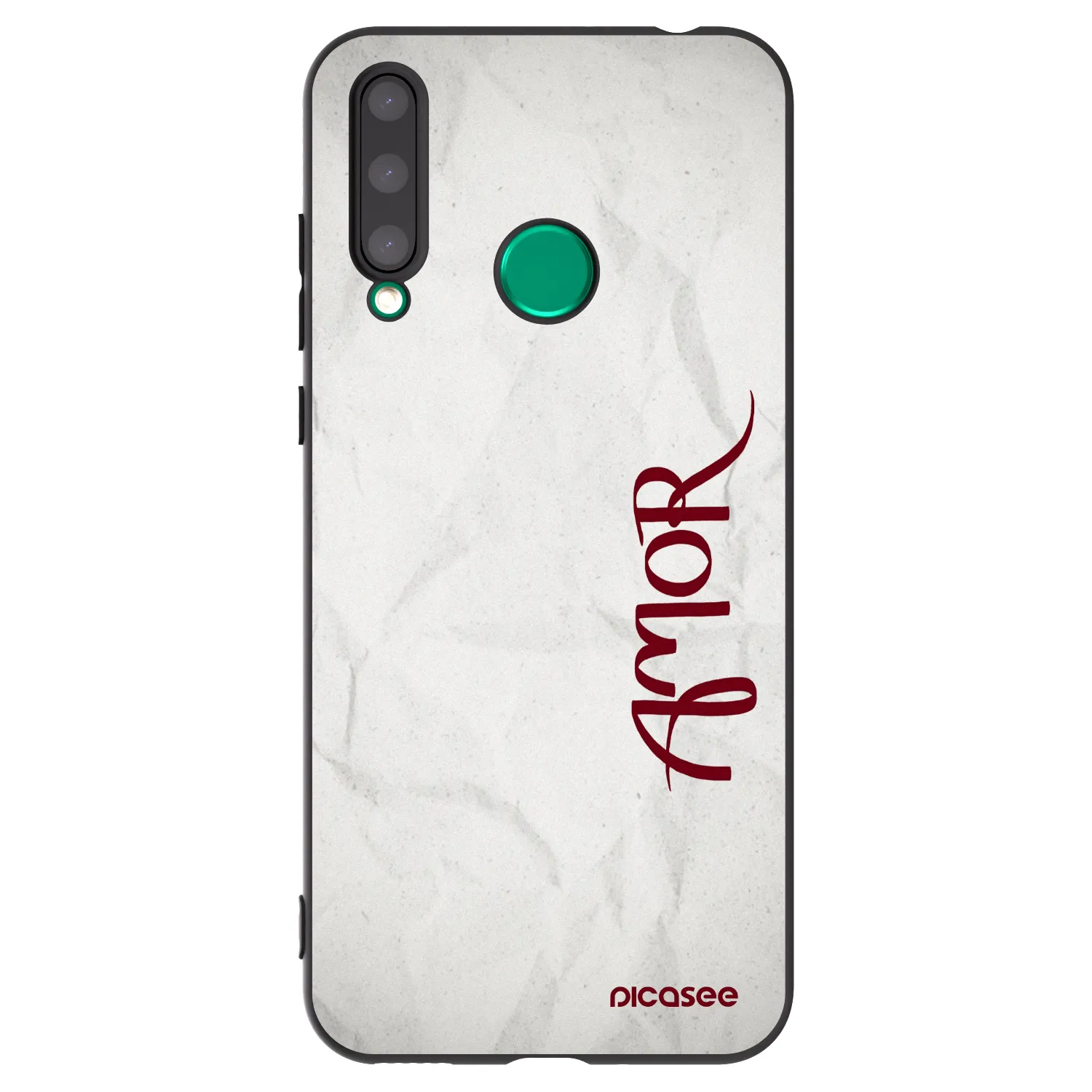 Picasee silikonski črni ovitek za Honor 20 Lite - Amor
