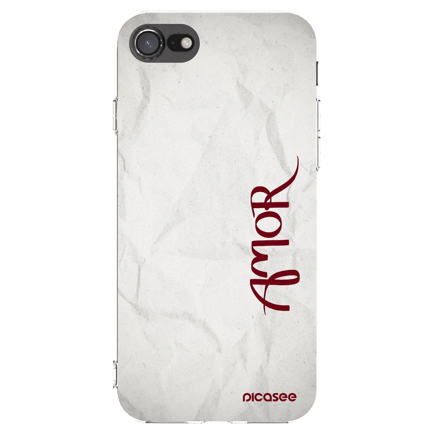 Picasee silikonski prozorni ovitek za Apple iPhone 8 - Amor
