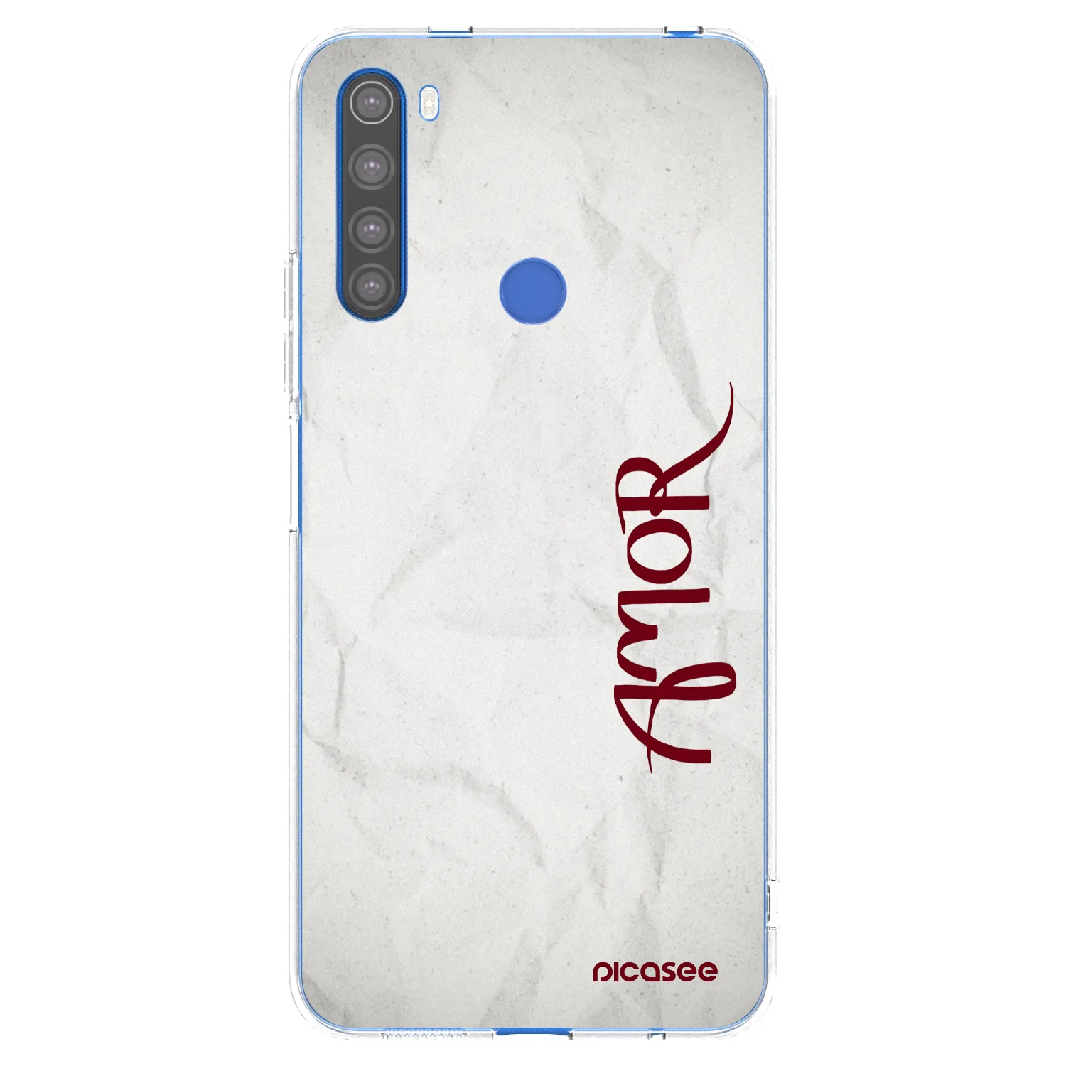 Picasee silikonski prozorni ovitek za Xiaomi Redmi Note 8T - Amor