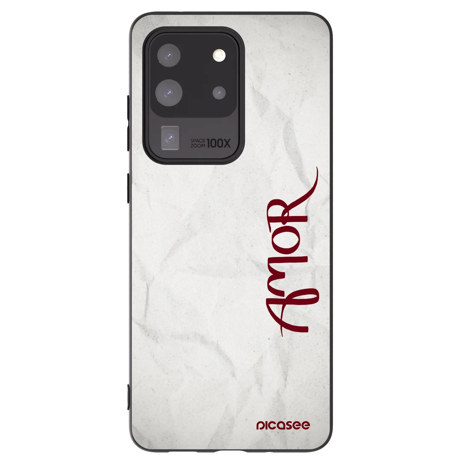 Picasee silikonski črni ovitek za Samsung Galaxy S20 Ultra 5G G988F - Amor