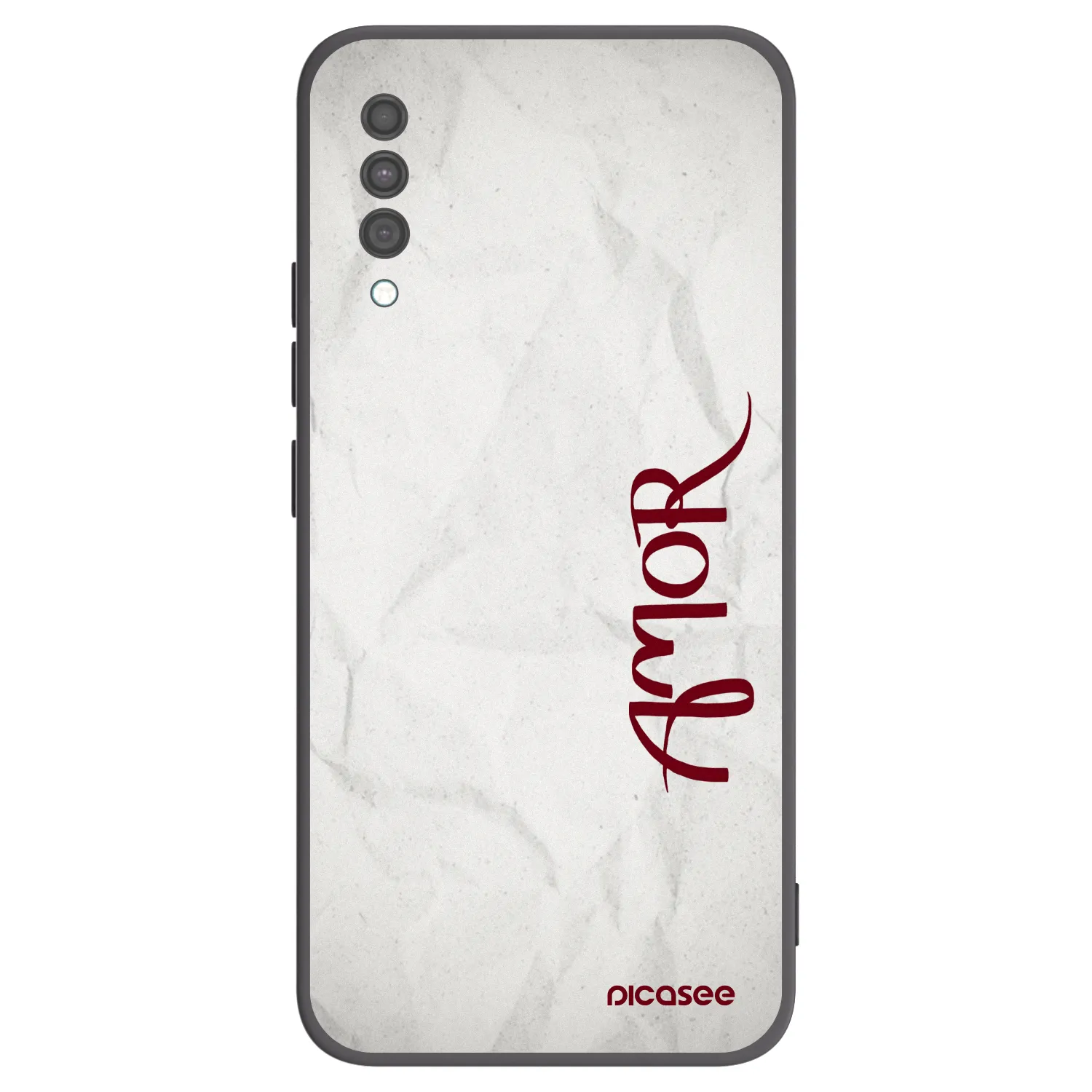 Picasee silikonski črni ovitek za Samsung Galaxy A30s A307F - Amor