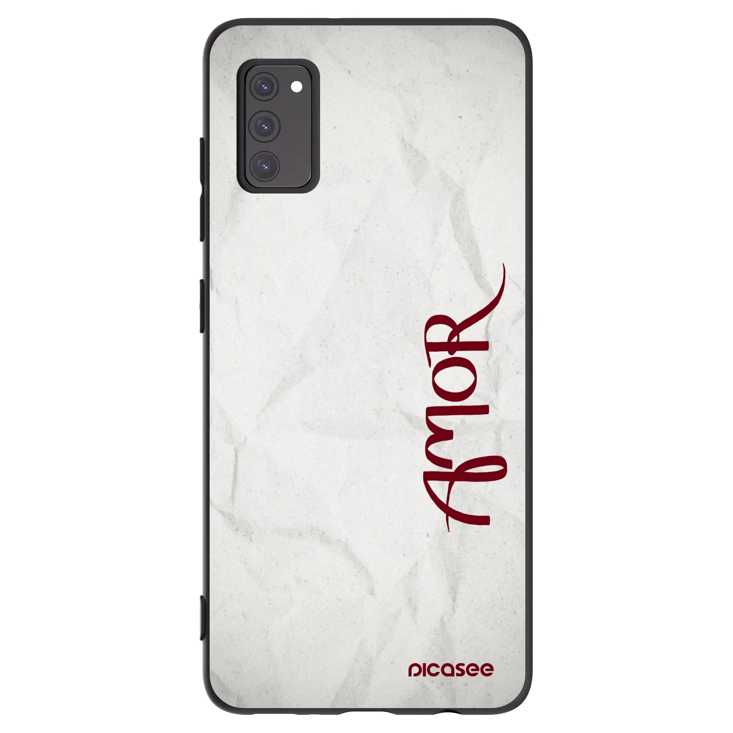 Picasee silikonski črni ovitek za Samsung Galaxy A41 A415F - Amor