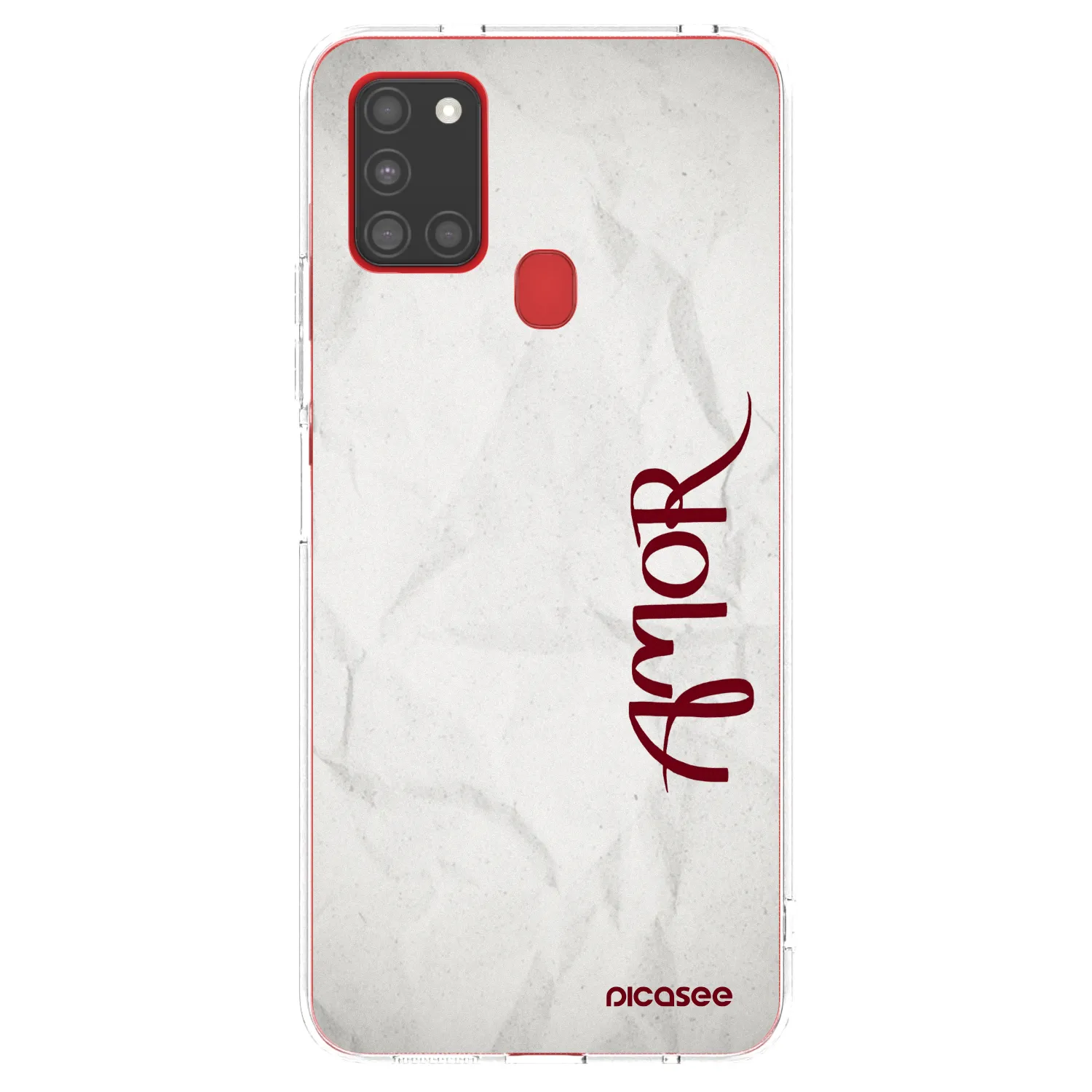 Picasee silikonski prozorni ovitek za Samsung Galaxy A21s - Amor