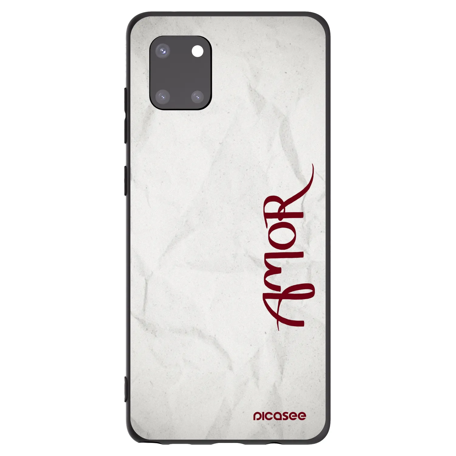 Picasee silikonski črni ovitek za Samsung Galaxy Note 10 Lite N770F - Amor