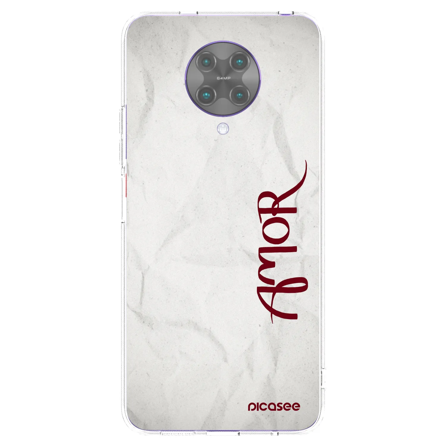 Picasee silikonski prozorni ovitek za Xiaomi Poco F2 Pro - Amor