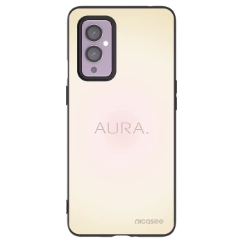 Picasee silikonski črni ovitek za OnePlus 9 - Aura