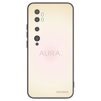 Picasee silikonski črni ovitek za Xiaomi Mi Note 10 (Pro) - Aura