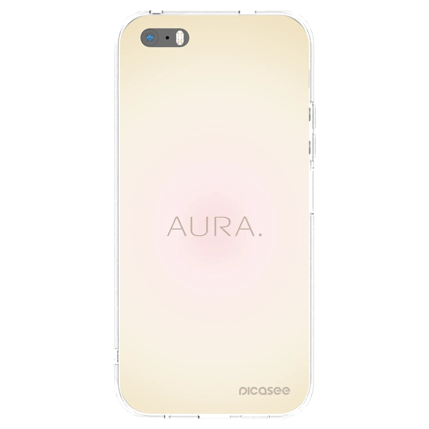Picasee silikonski prozorni ovitek za Apple iPhone 5/5S/SE - Aura