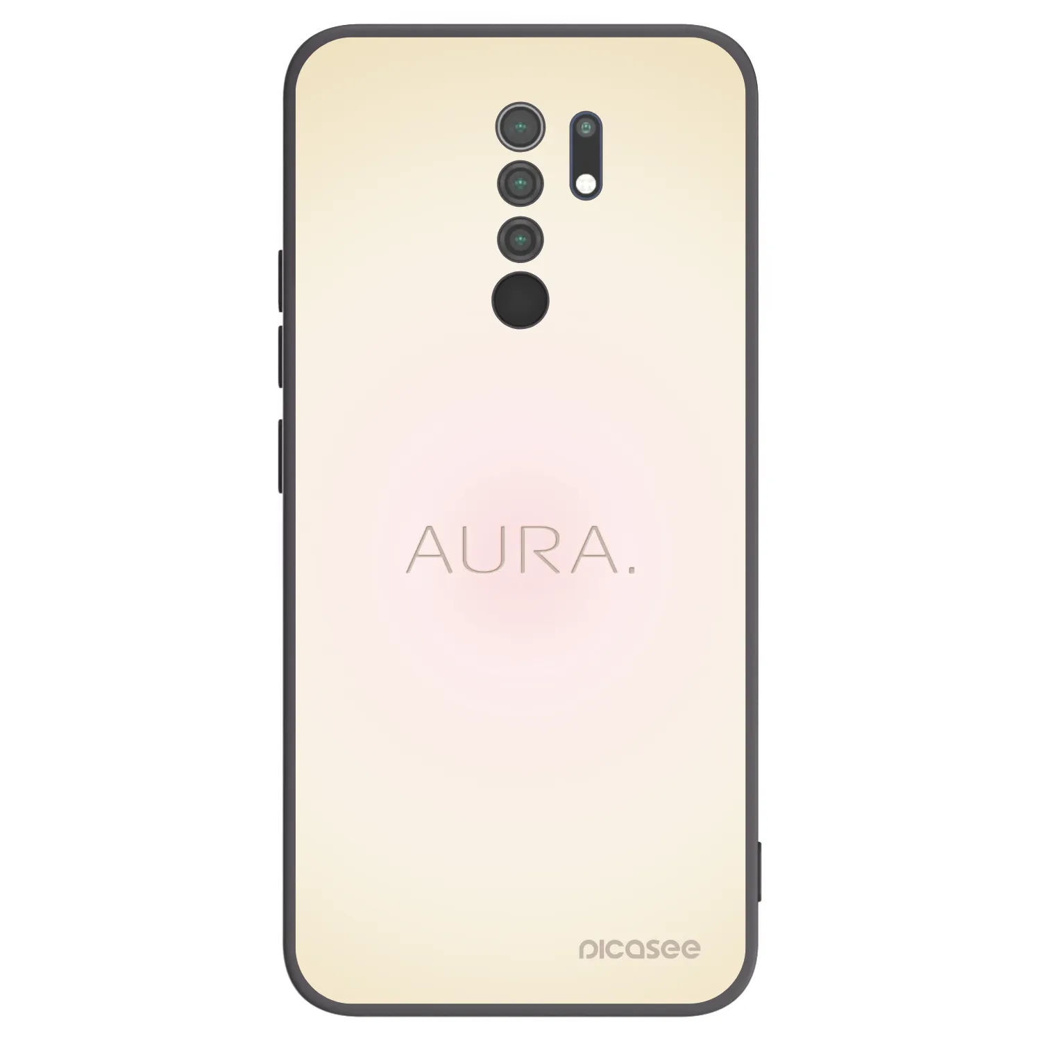 Picasee silikonski črni ovitek za Xiaomi Redmi 9 - Aura