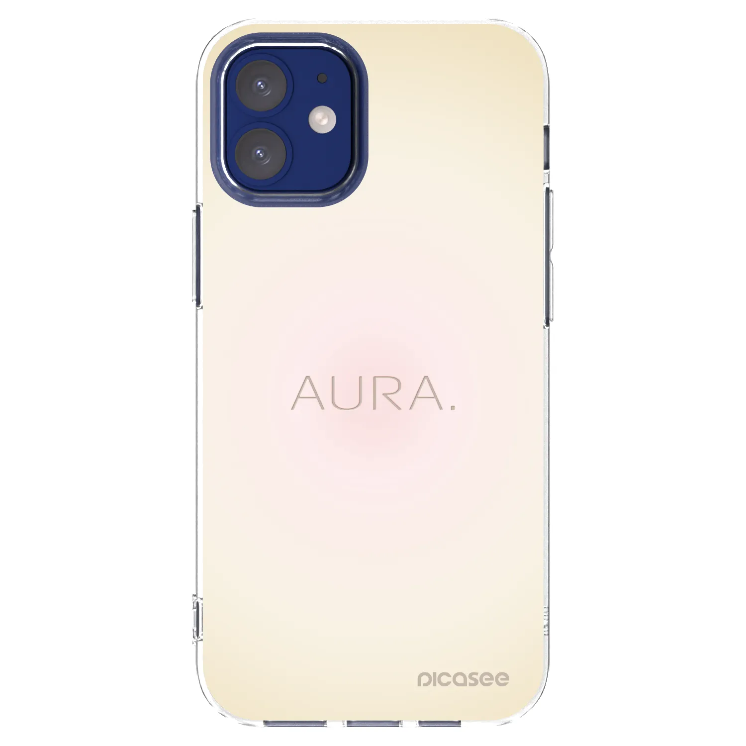 Picasee silikonski prozorni ovitek za Apple iPhone 12 mini - Aura
