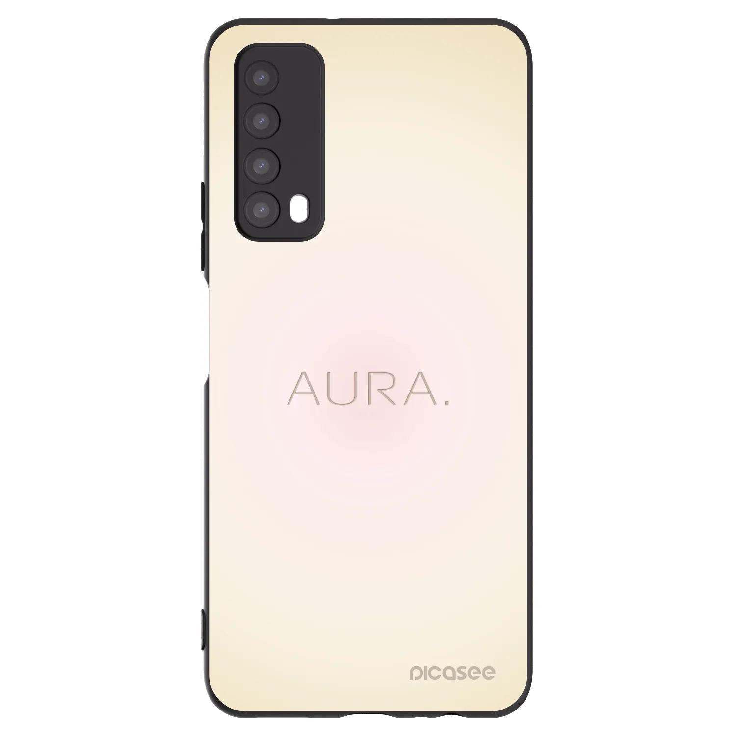 Picasee silikonski črni ovitek za Huawei P Smart 2021 - Aura