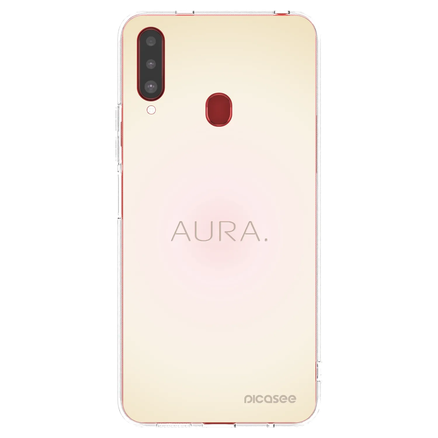 Picasee silikonski prozorni ovitek za Samsung Galaxy A20s - Aura