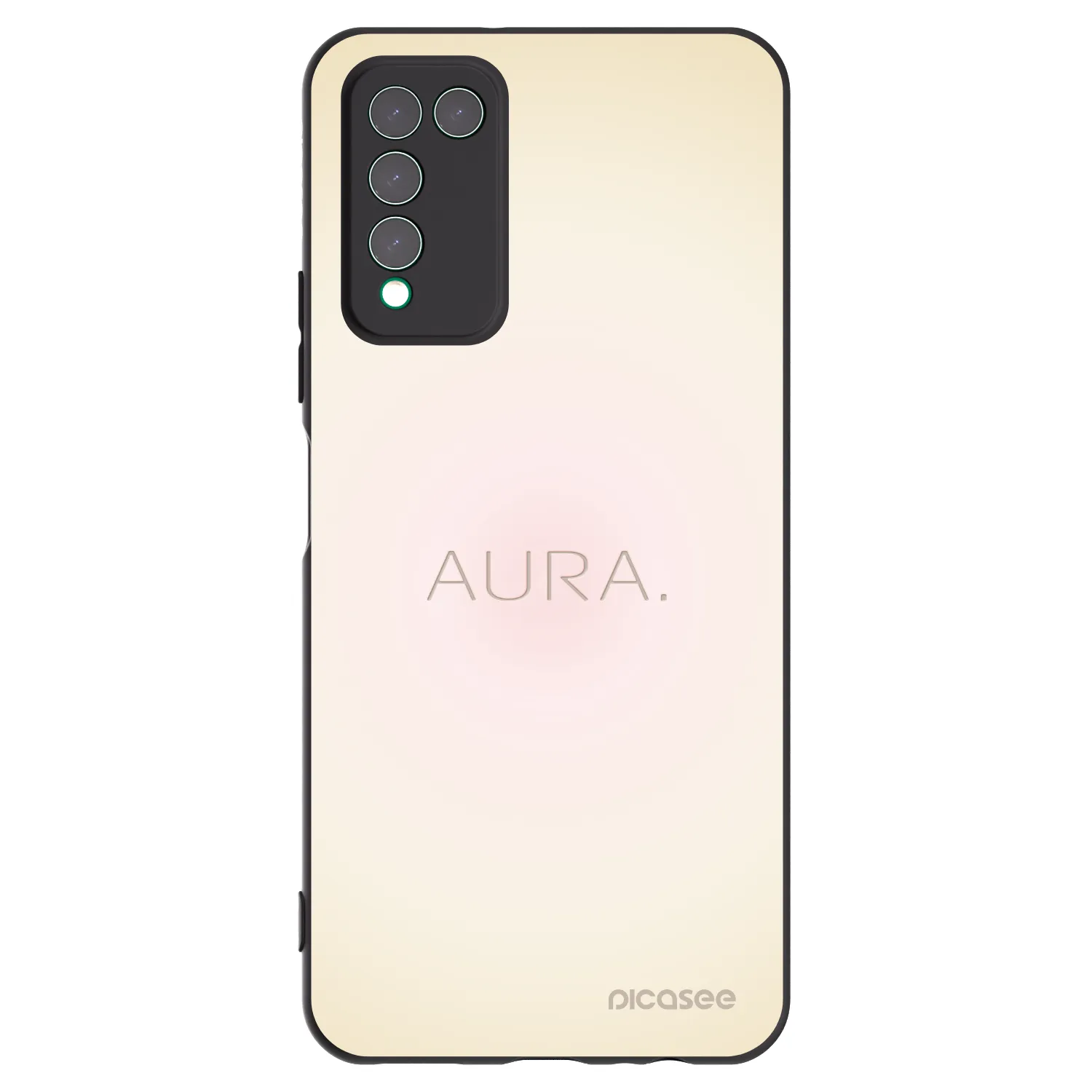 Picasee silikonski črni ovitek za Honor 10X Lite - Aura