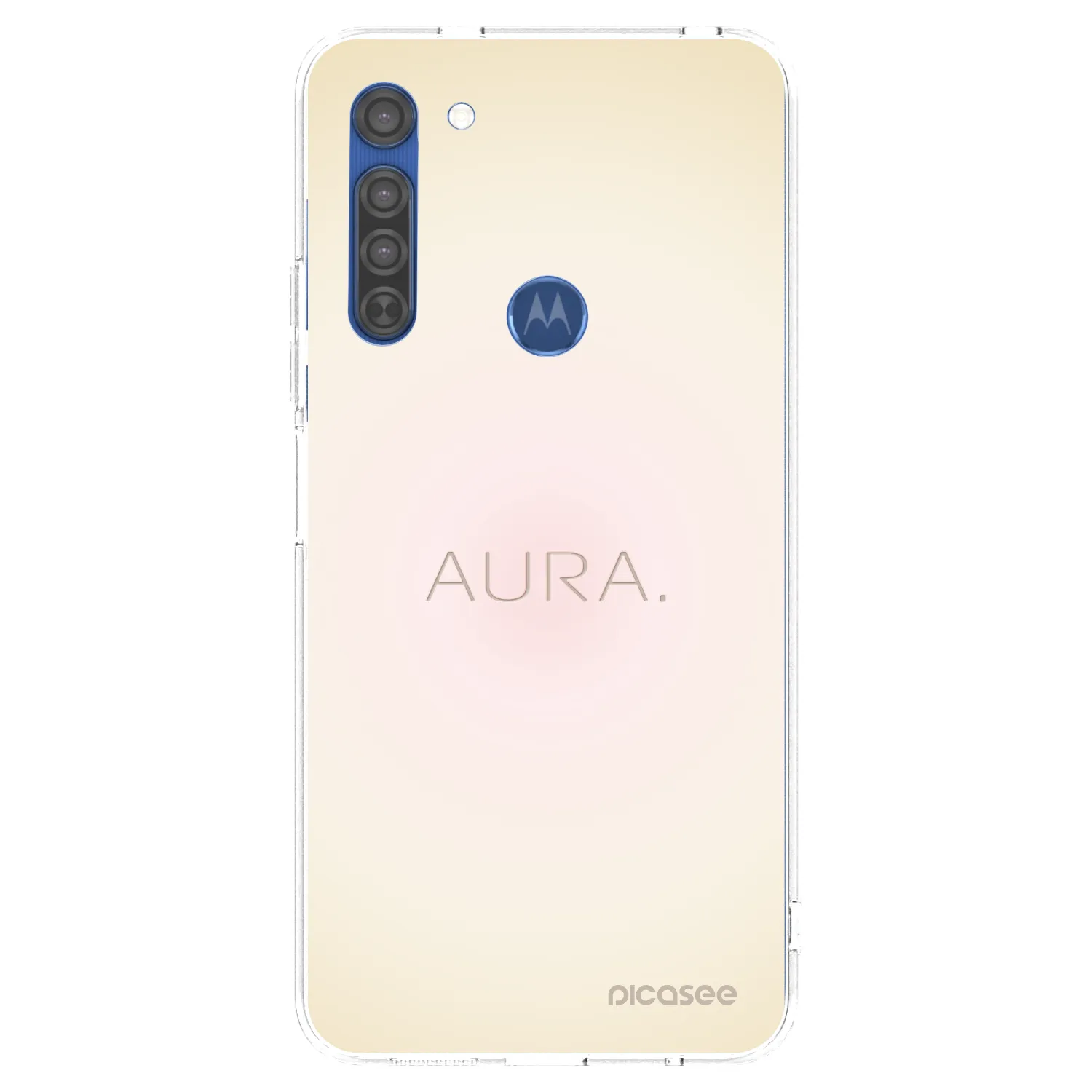 Picasee silikonski prozorni ovitek za Motorola Moto G8 - Aura