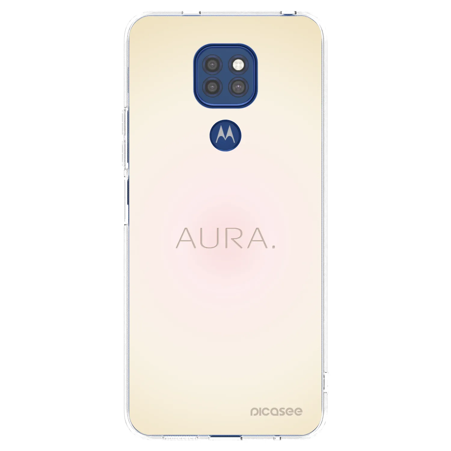 Picasee silikonski prozorni ovitek za Motorola Moto G9 Play - Aura
