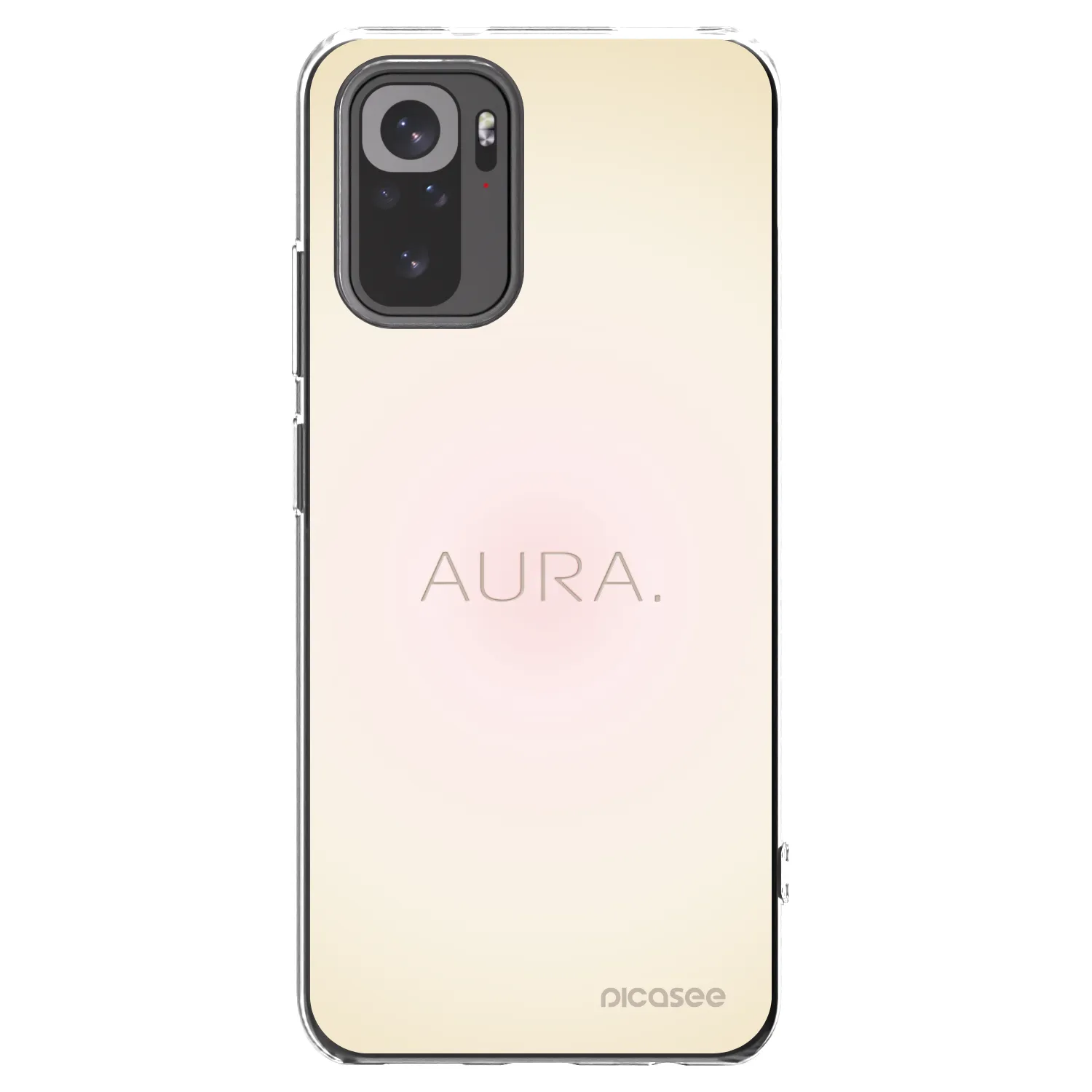 Picasee silikonski prozorni ovitek za Xiaomi Redmi Note 10 - Aura