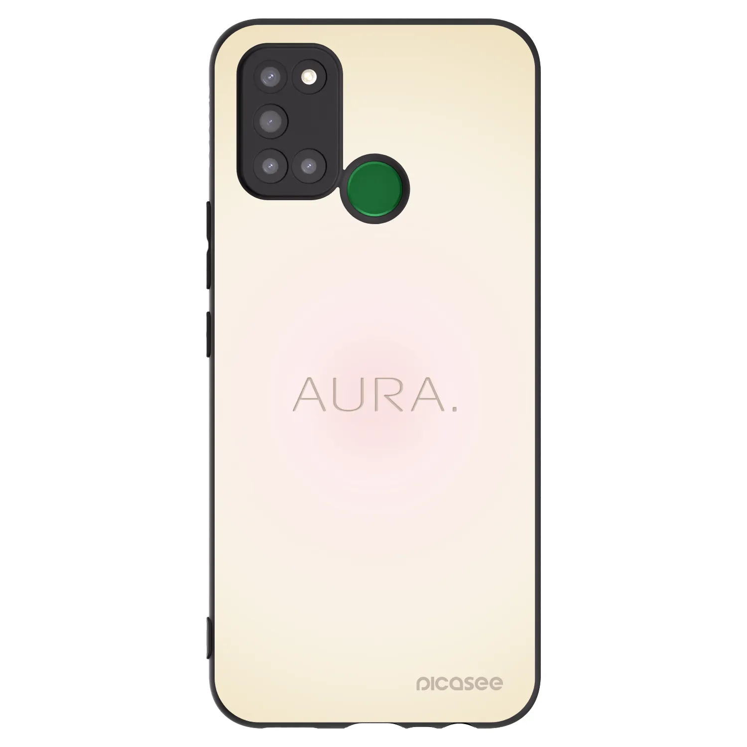 Picasee silikonski črni ovitek za Realme 7i - Aura