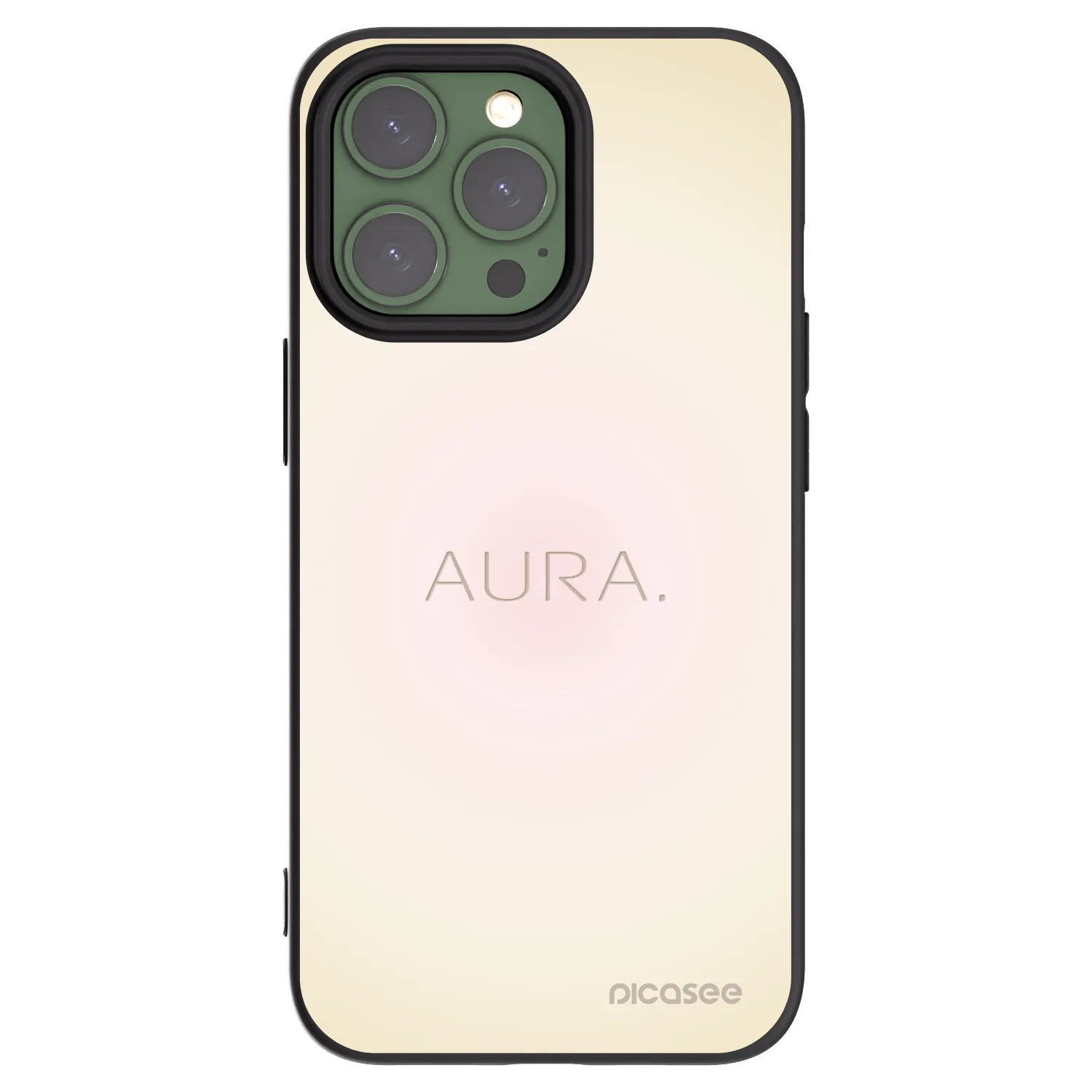 Picasee silikonski črni ovitek za Apple iPhone 13 Pro - Aura