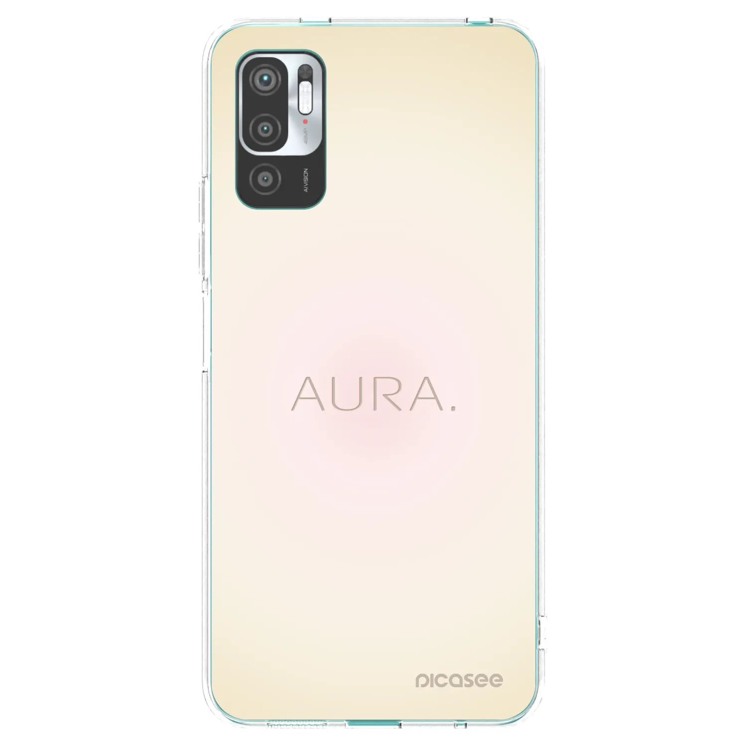 Picasee silikonski prozorni ovitek za Xiaomi Redmi Note 10 5G - Aura