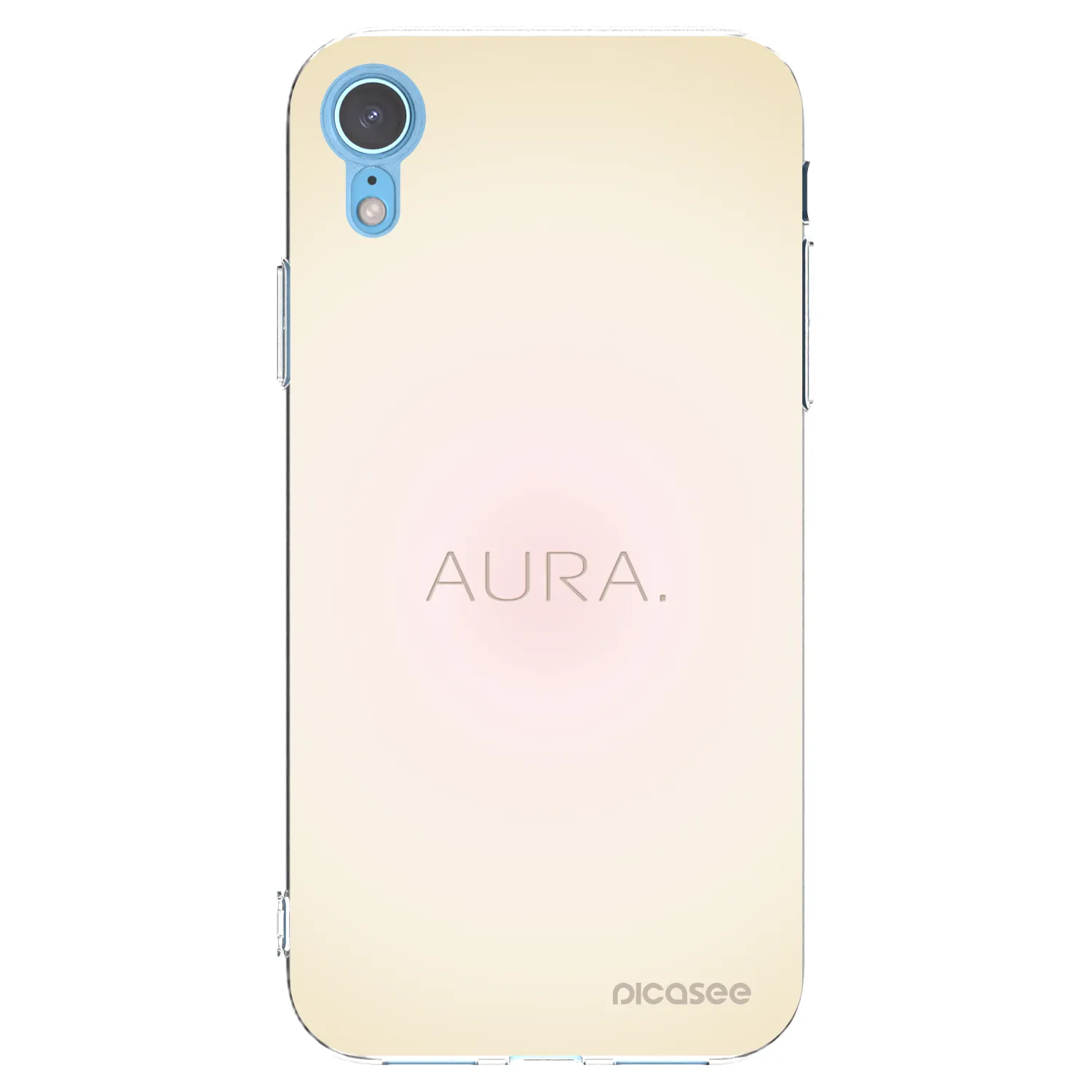 Picasee silikonski prozorni ovitek za Apple iPhone XR - Aura