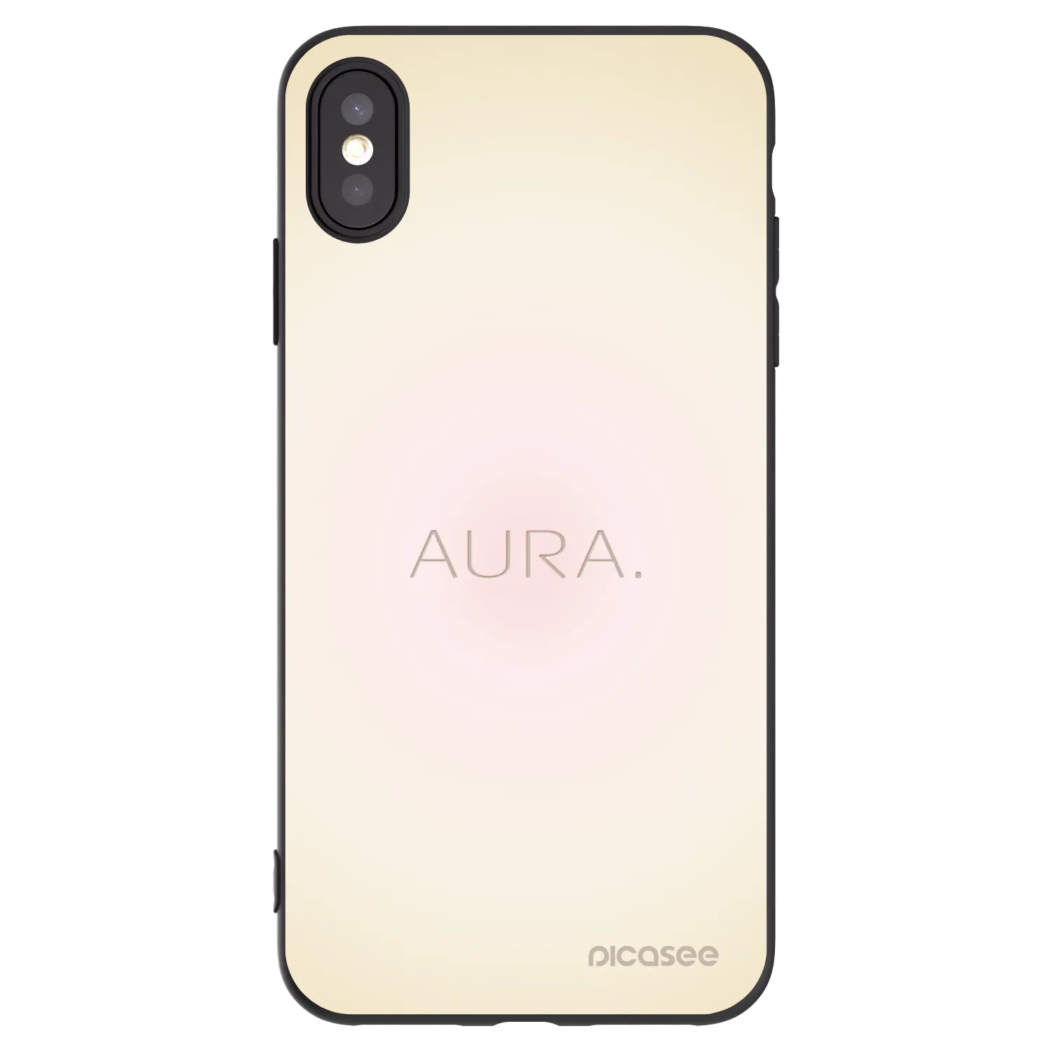 Picasee silikonski črni ovitek za Apple iPhone XS Max - Aura