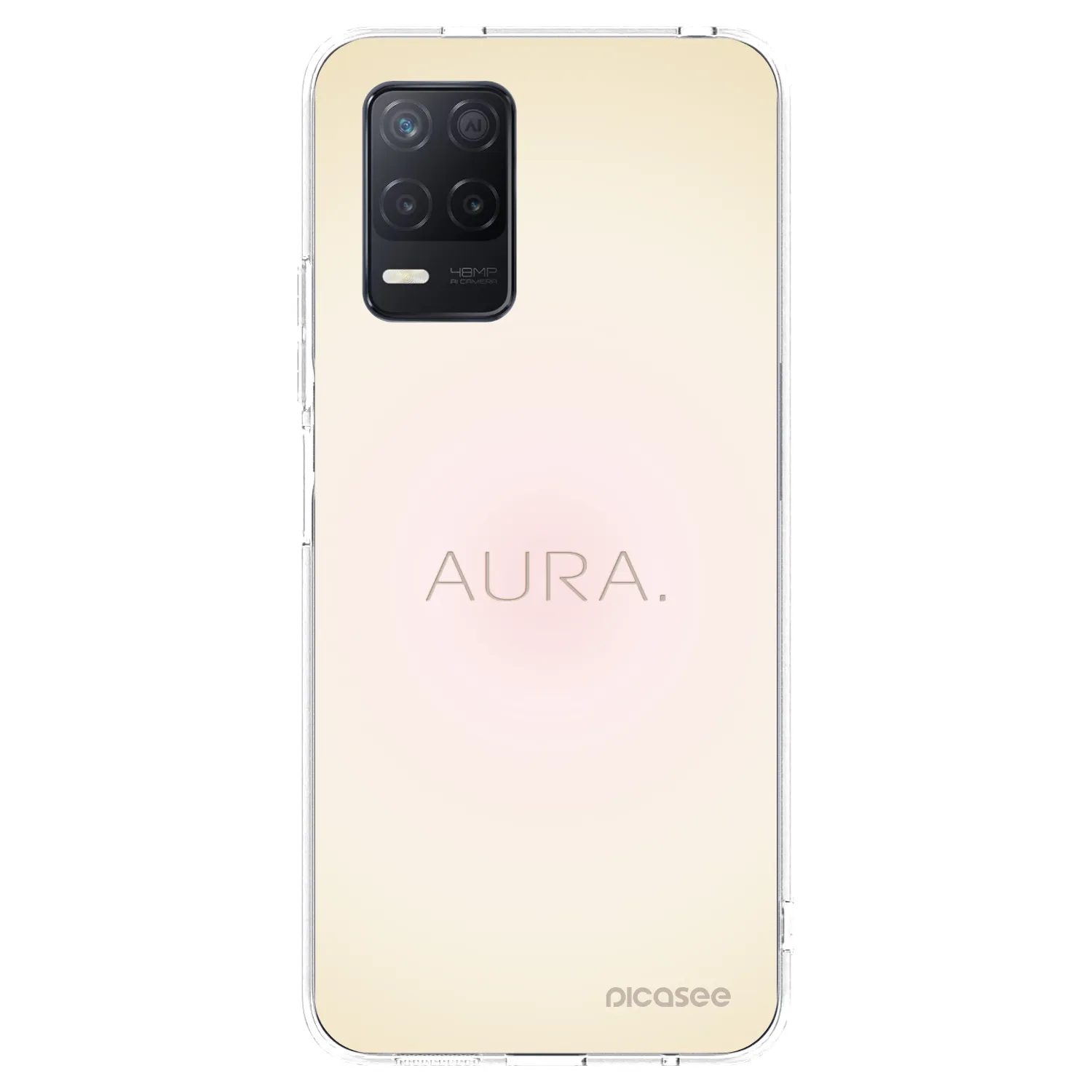Picasee silikonski prozorni ovitek za Realme 8 5G - Aura