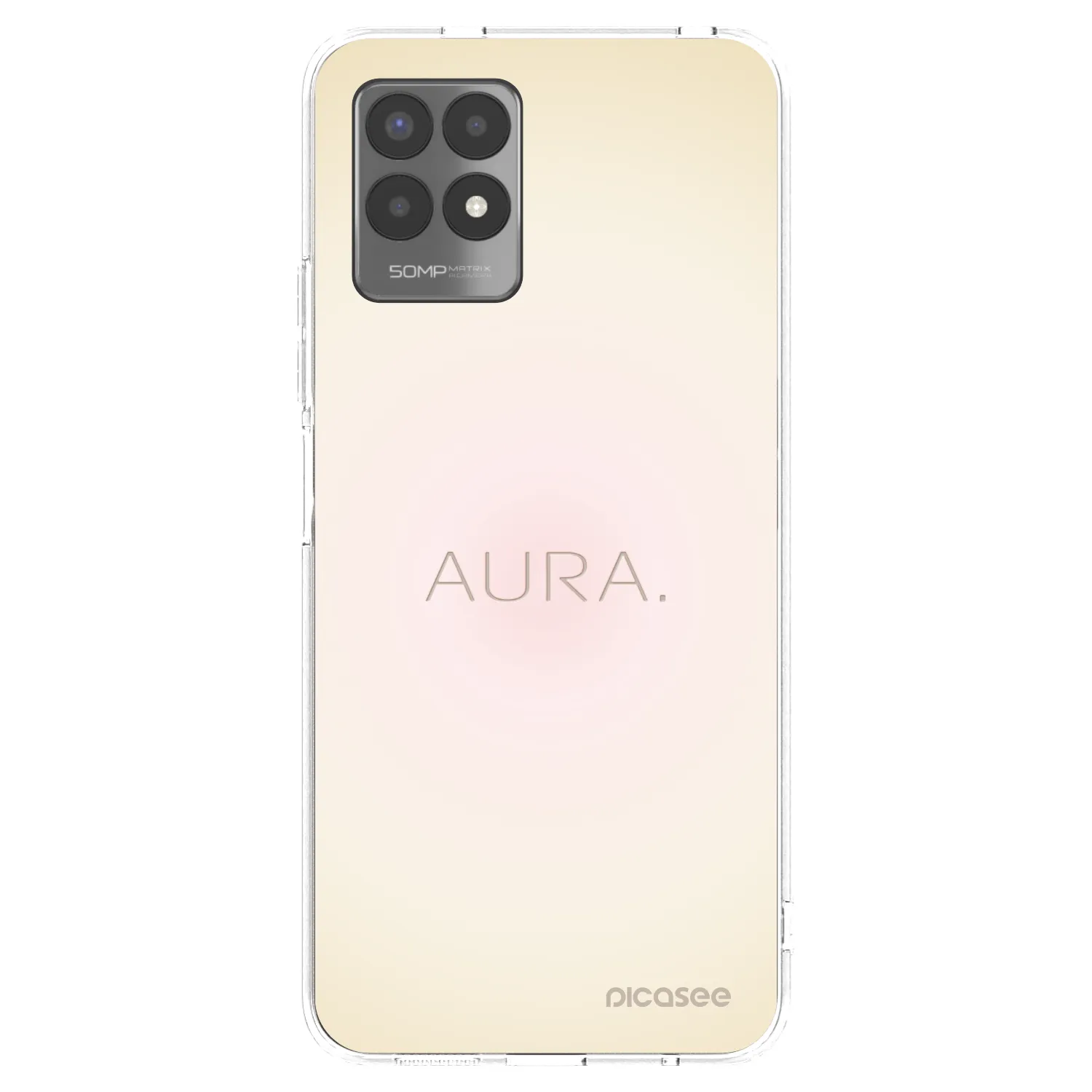 Picasee silikonski prozorni ovitek za Realme 8i - Aura