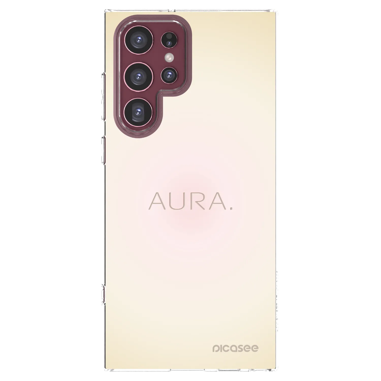 Picasee silikonski prozorni ovitek za Samsung Galaxy S22 Ultra 5G - Aura