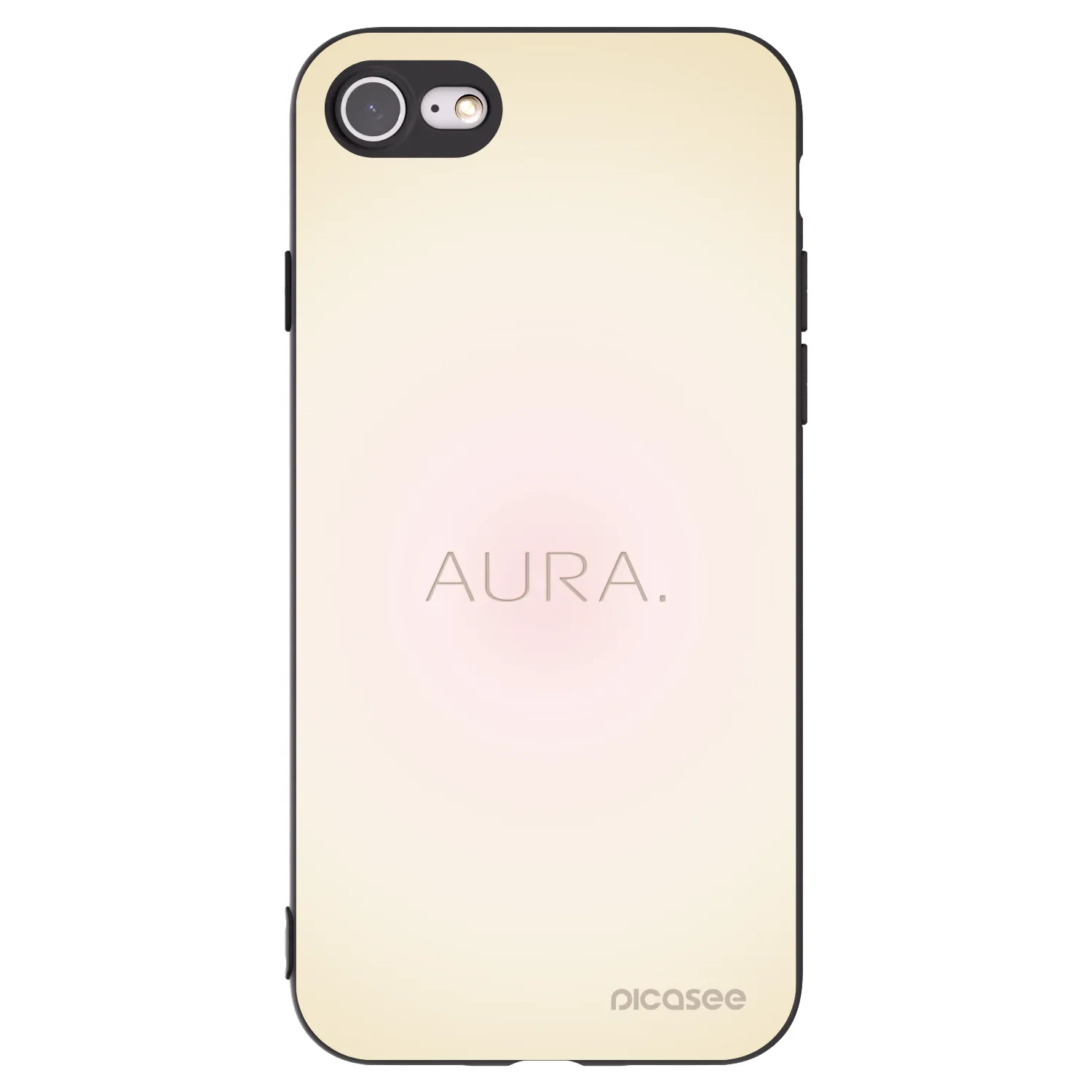 Picasee silikonski črni ovitek za Apple iPhone SE 2022 - Aura