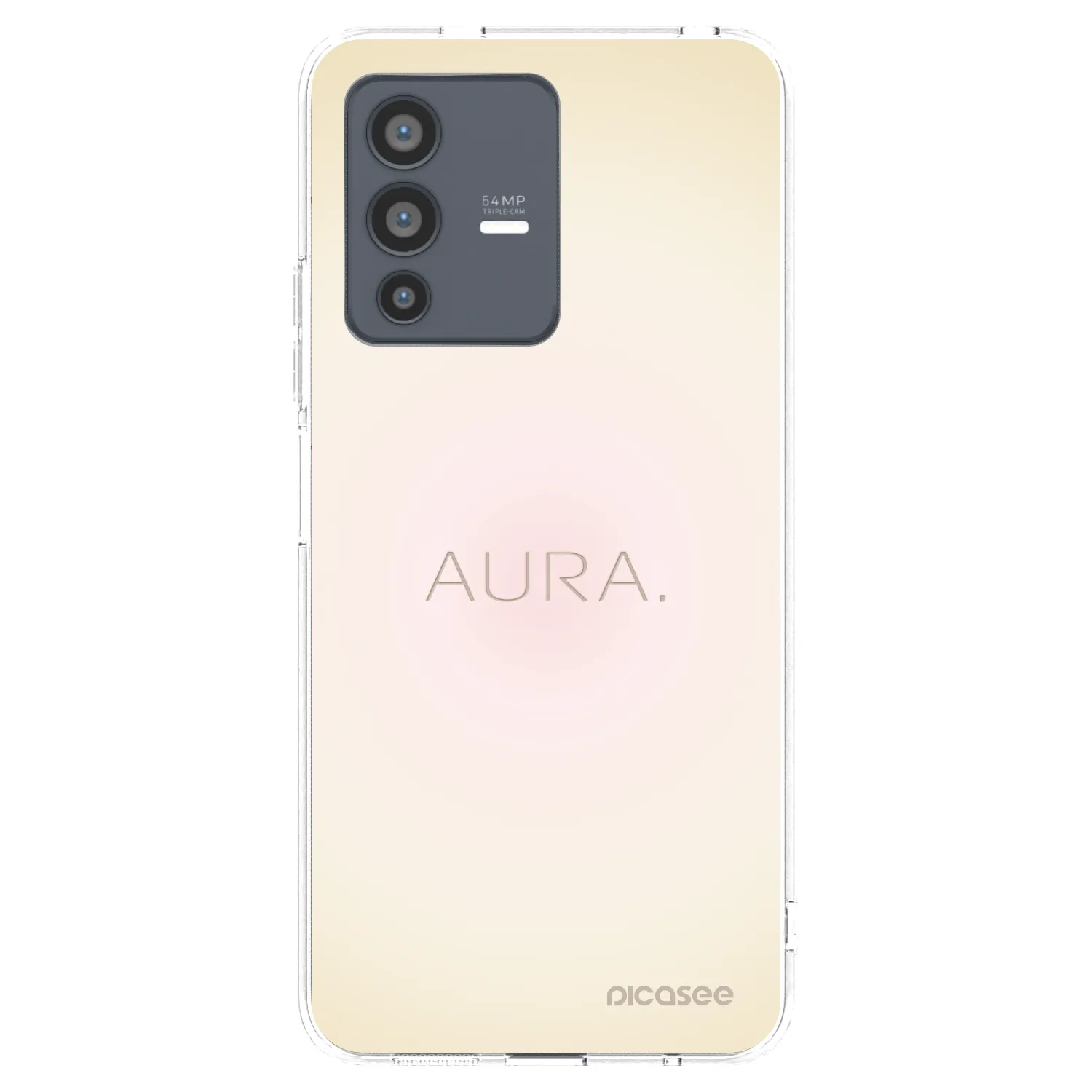 Picasee silikonski prozorni ovitek za Vivo V23 5G - Aura