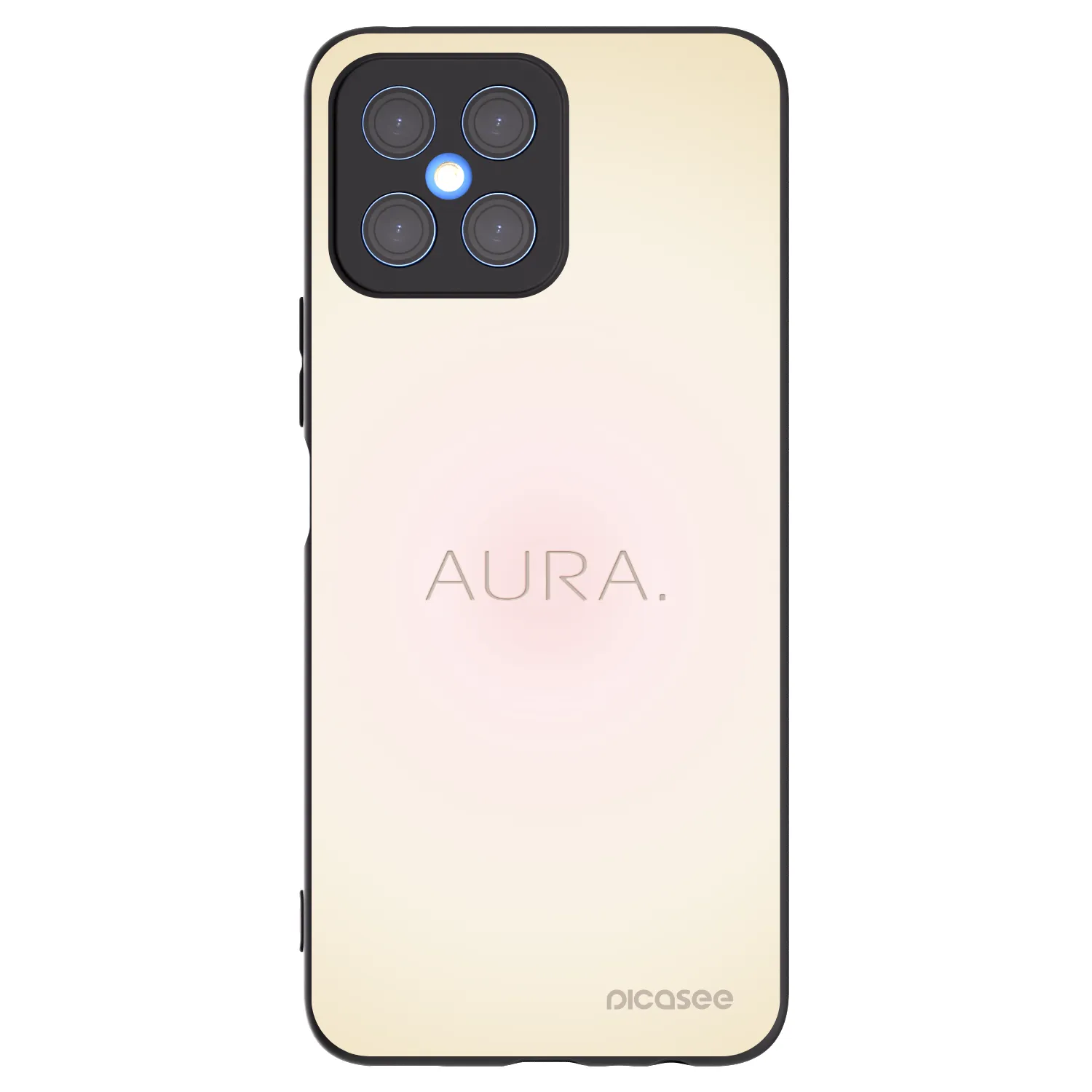 Picasee silikonski črni ovitek za Honor X8 4G - Aura