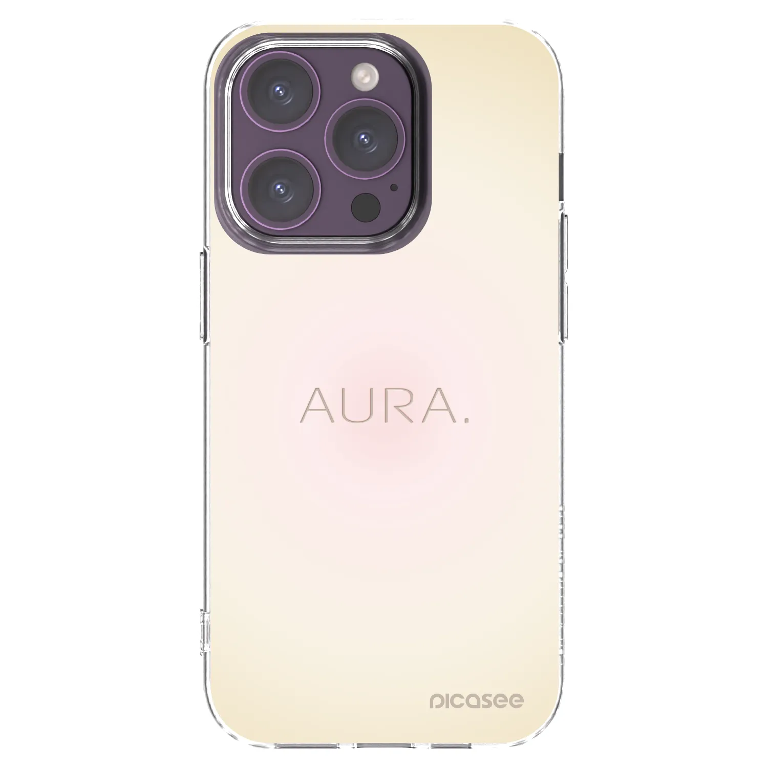Picasee silikonski prozorni ovitek za Apple iPhone 14 Pro - Aura