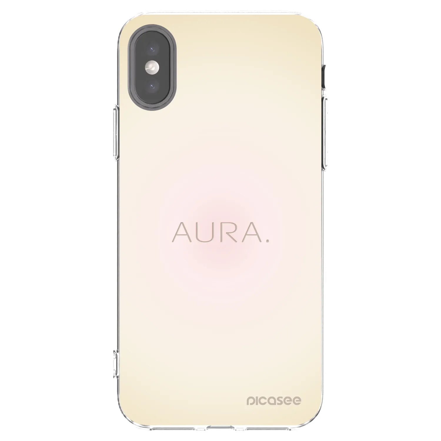 Picasee silikonski prozorni ovitek za Apple iPhone X/XS - Aura