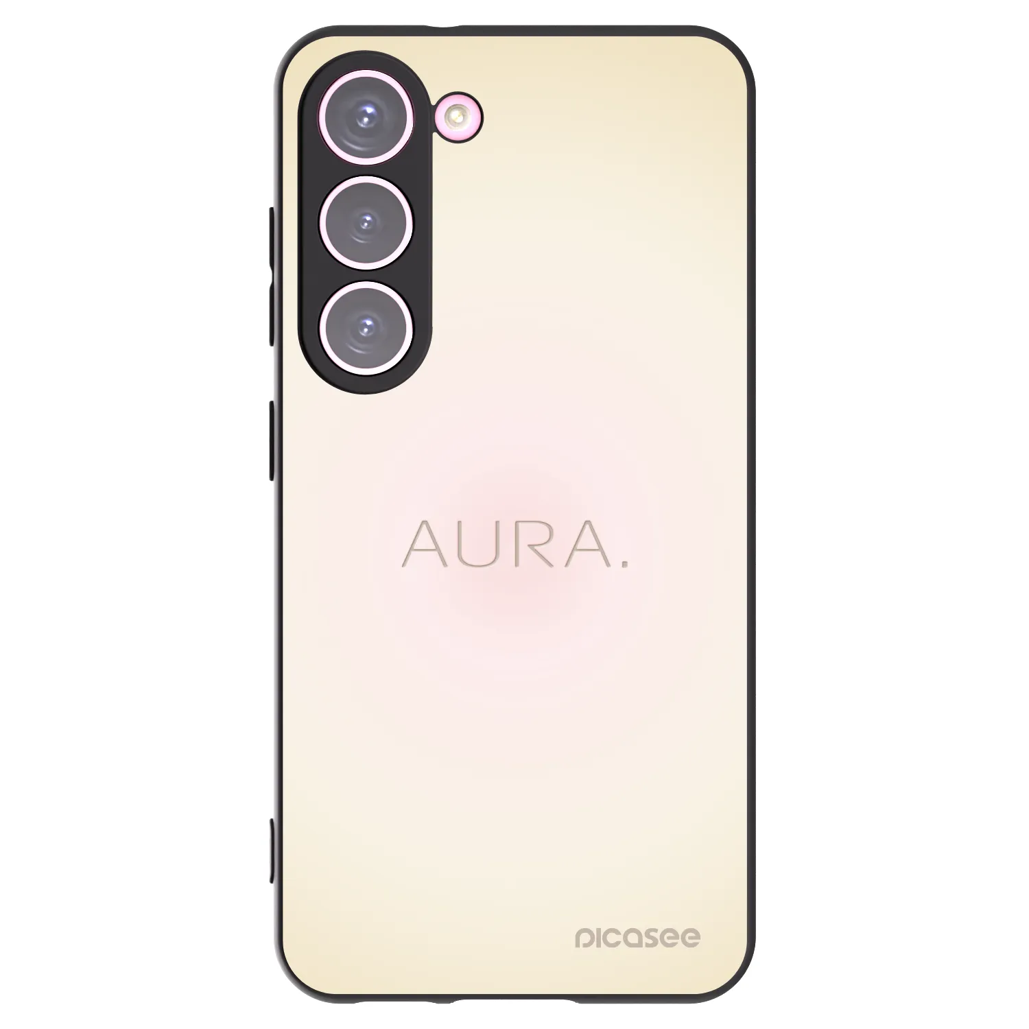 Picasee silikonski črni ovitek za Samsung Galaxy S23 5G - Aura