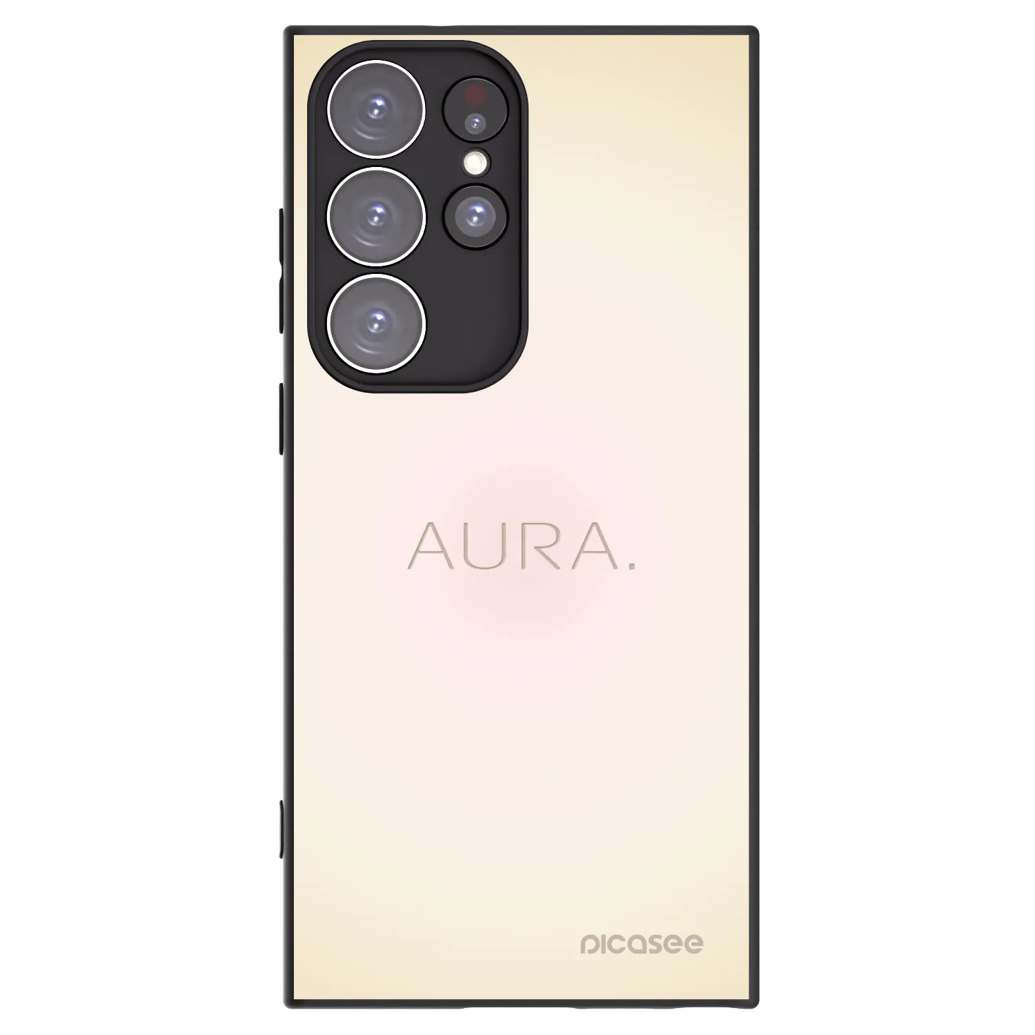 Picasee silikonski črni ovitek za Samsung Galaxy S23 Ultra 5G - Aura
