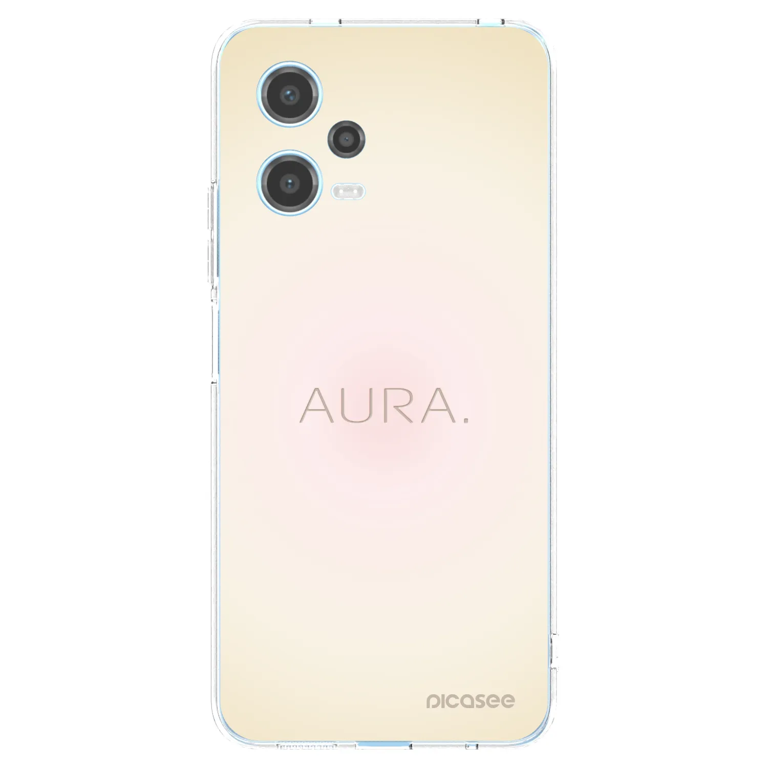 Picasee silikonski prozorni ovitek za Xiaomi Redmi Note 12 5G - Aura