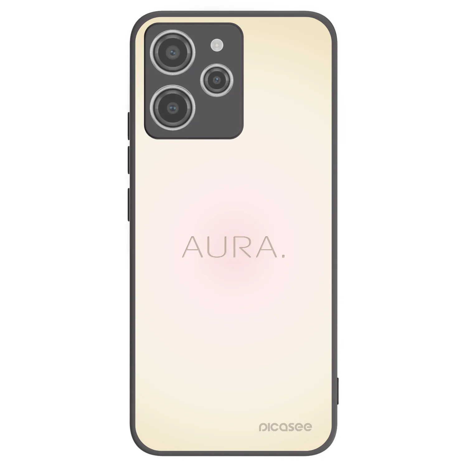 Picasee silikonski črni ovitek za Xiaomi Redmi 12 4G - Aura