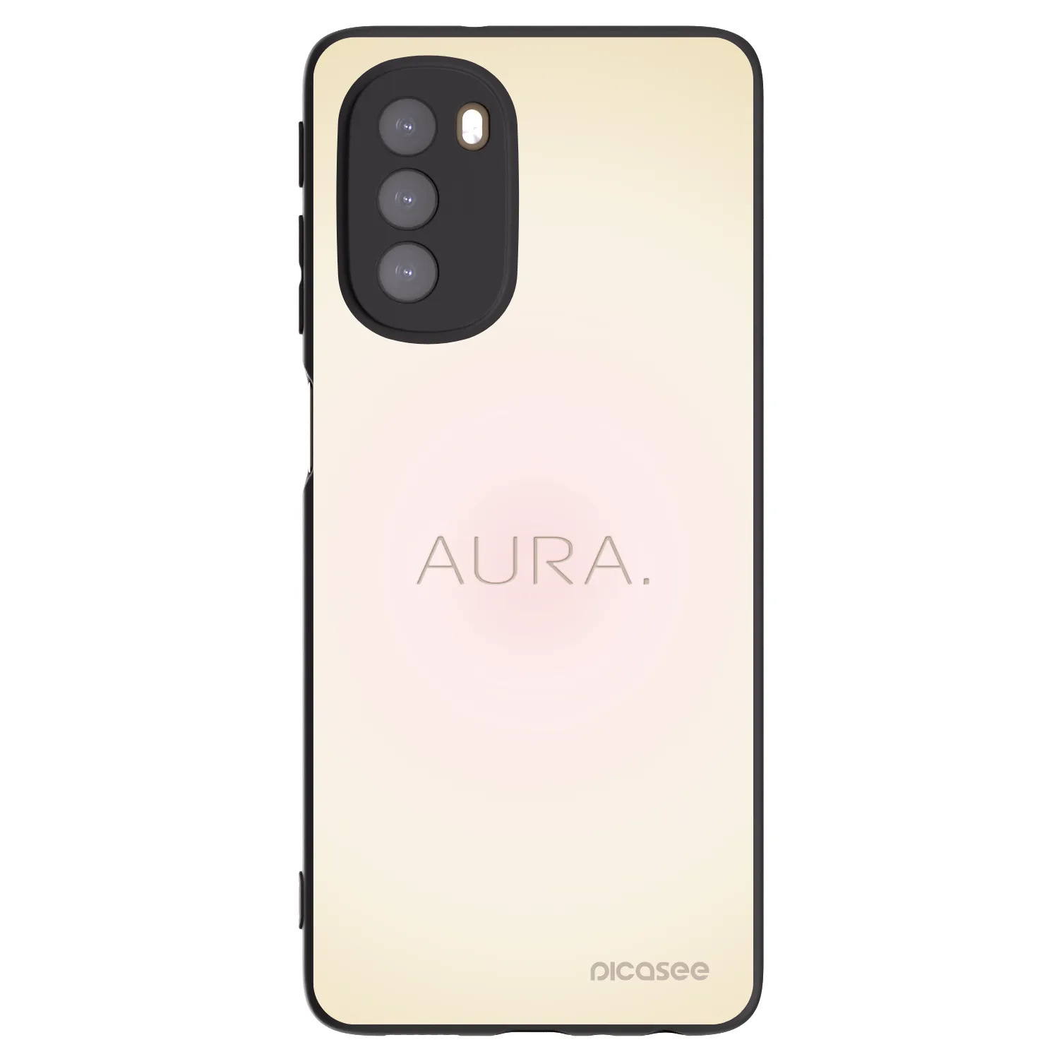 Picasee silikonski črni ovitek za Motorola Moto G51 - Aura