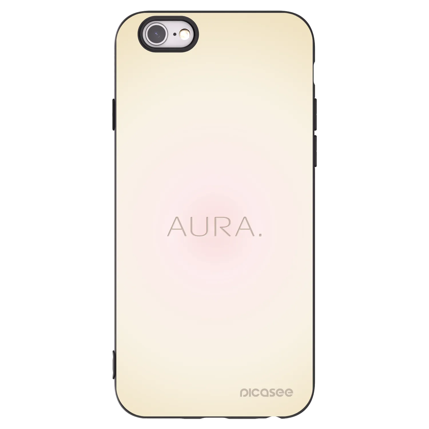 Picasee silikonski črni ovitek za Apple iPhone 6/6S - Aura
