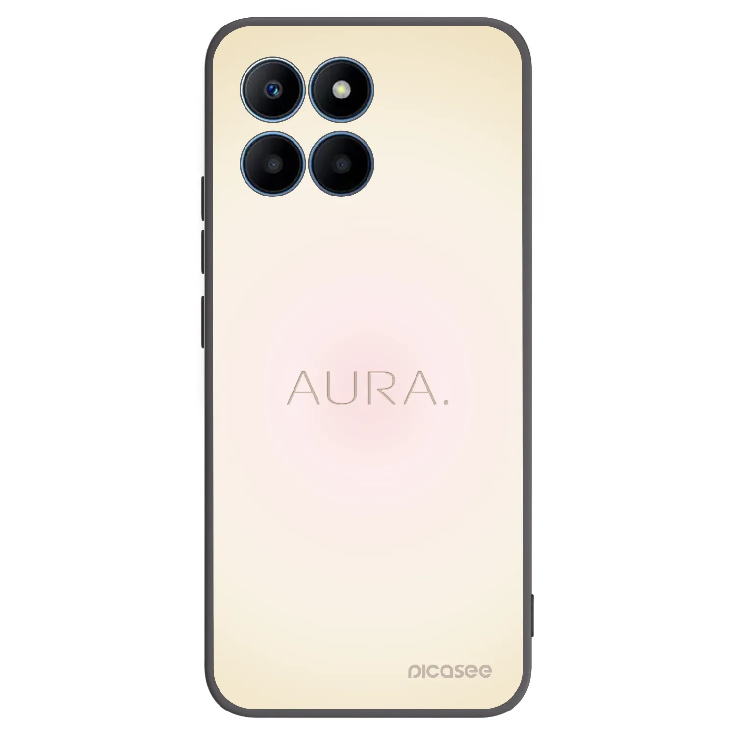 Picasee silikonski črni ovitek za Honor 70 Lite - Aura