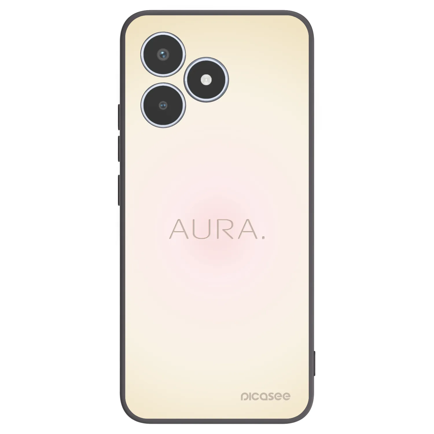 Picasee silikonski črni ovitek za Realme C53 - Aura