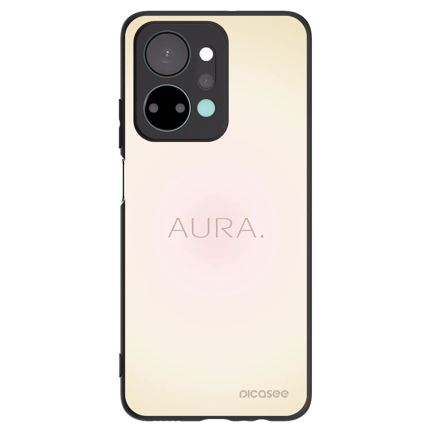 Picasee silikonski črni ovitek za Honor X7a - Aura