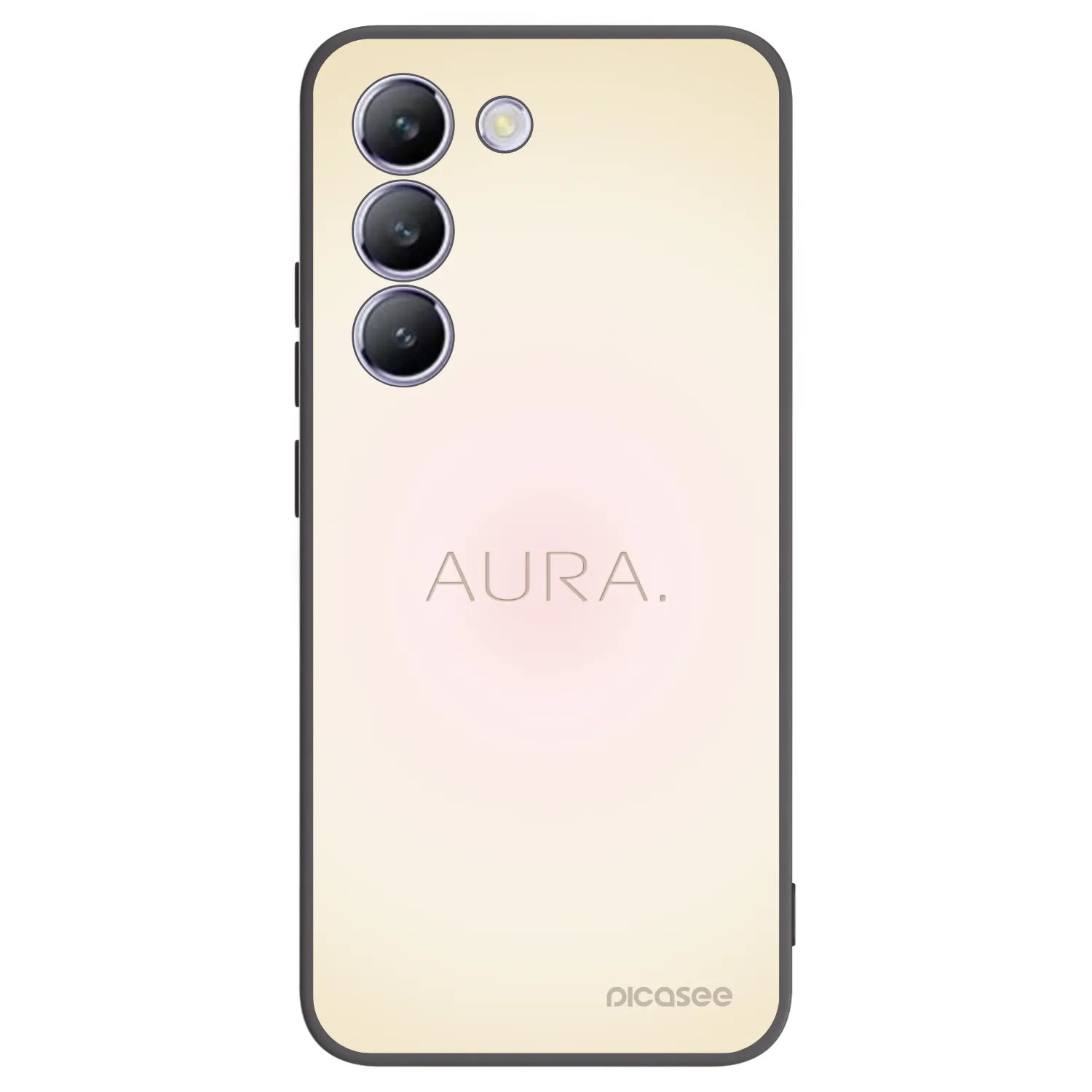 Picasee silikonski črni ovitek za Vivo V40 SE 5G - Aura