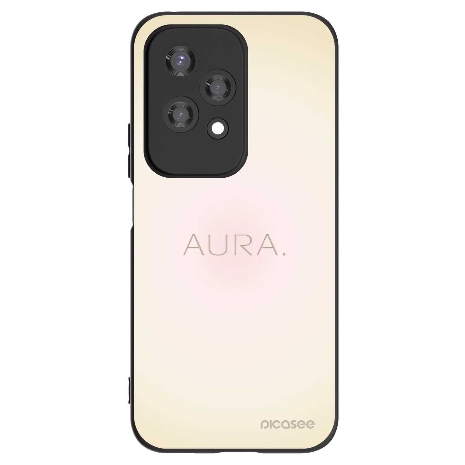 Picasee silikonski črni ovitek za Honor 200 Lite - Aura