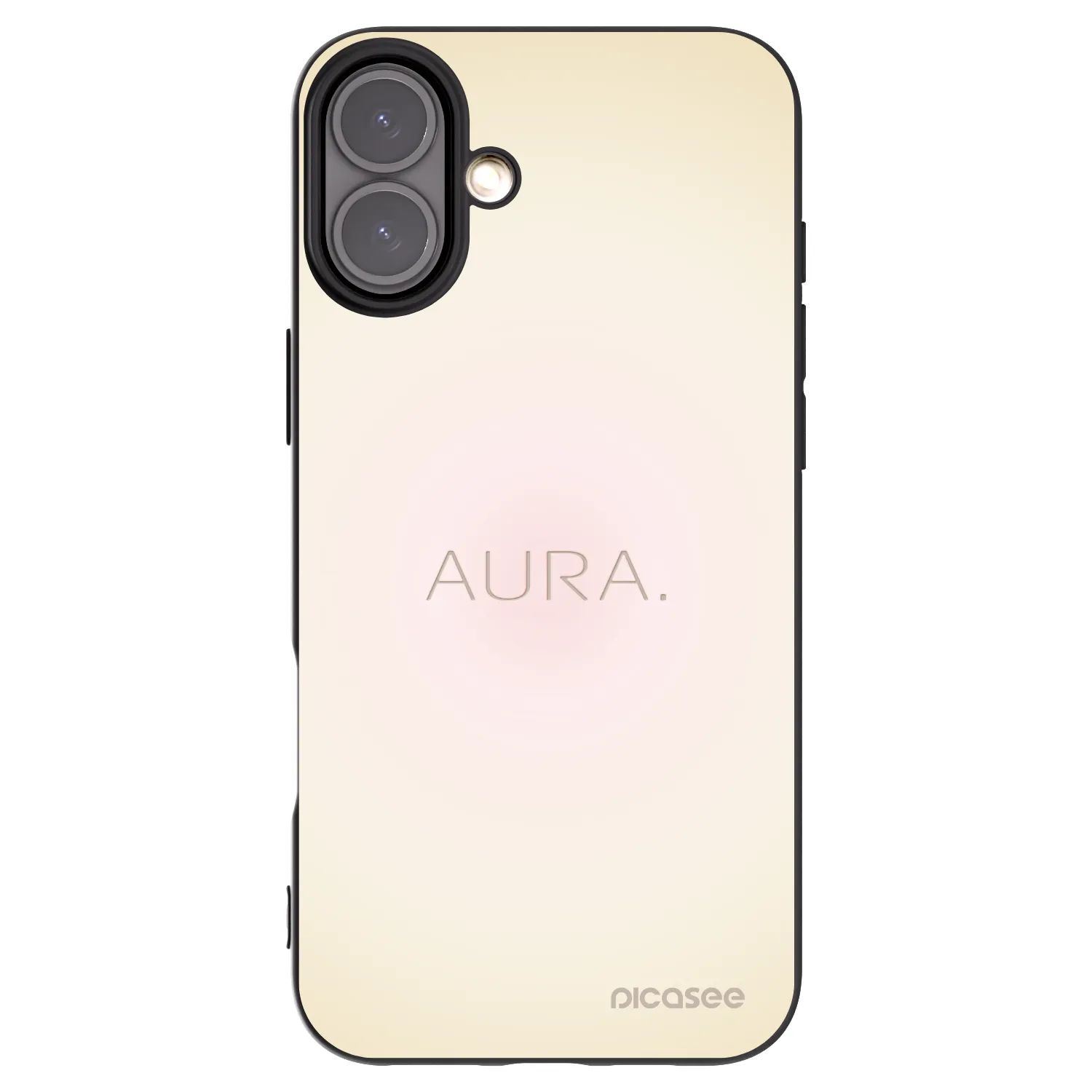 Picasee silikonski črni ovitek za Apple iPhone 16 Plus - Aura