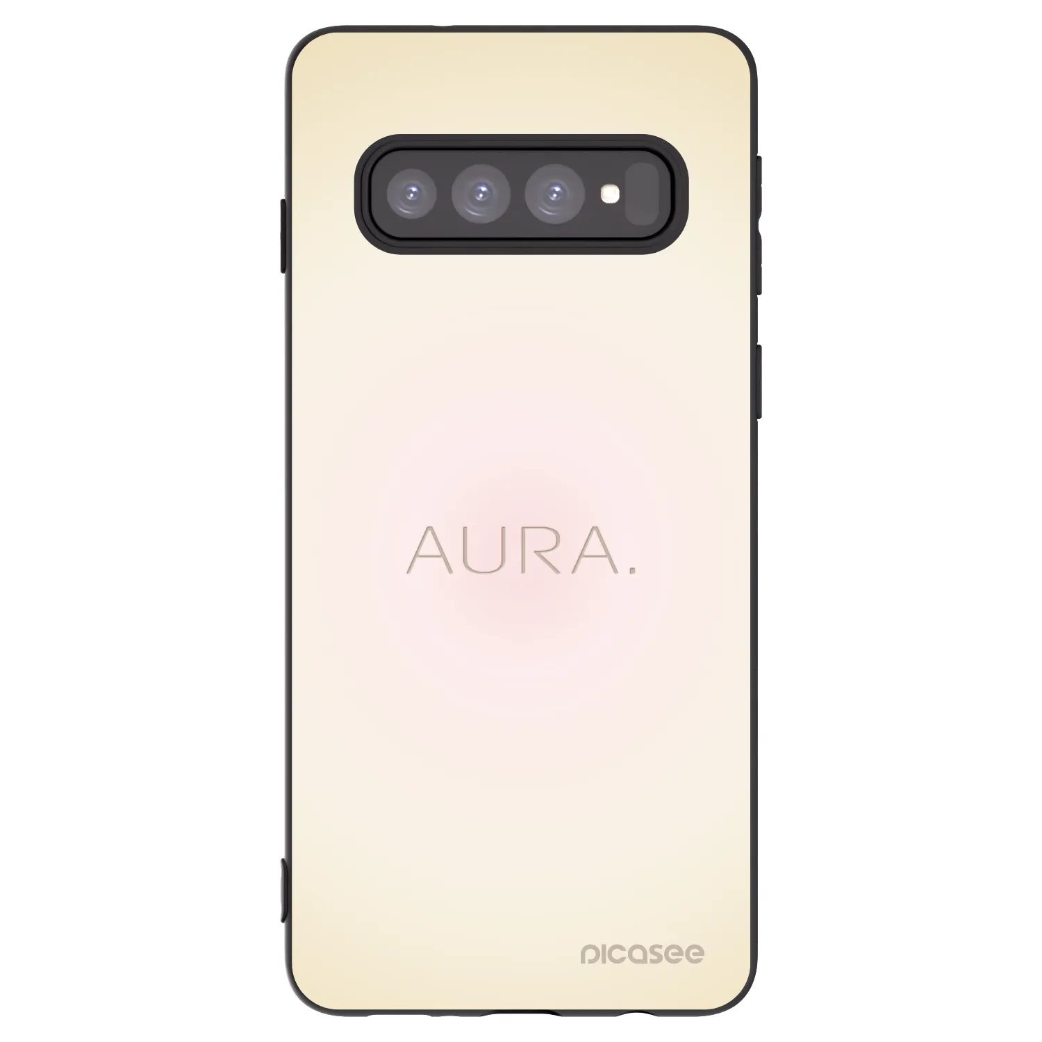 Picasee silikonski črni ovitek za Samsung Galaxy S10 G973 - Aura