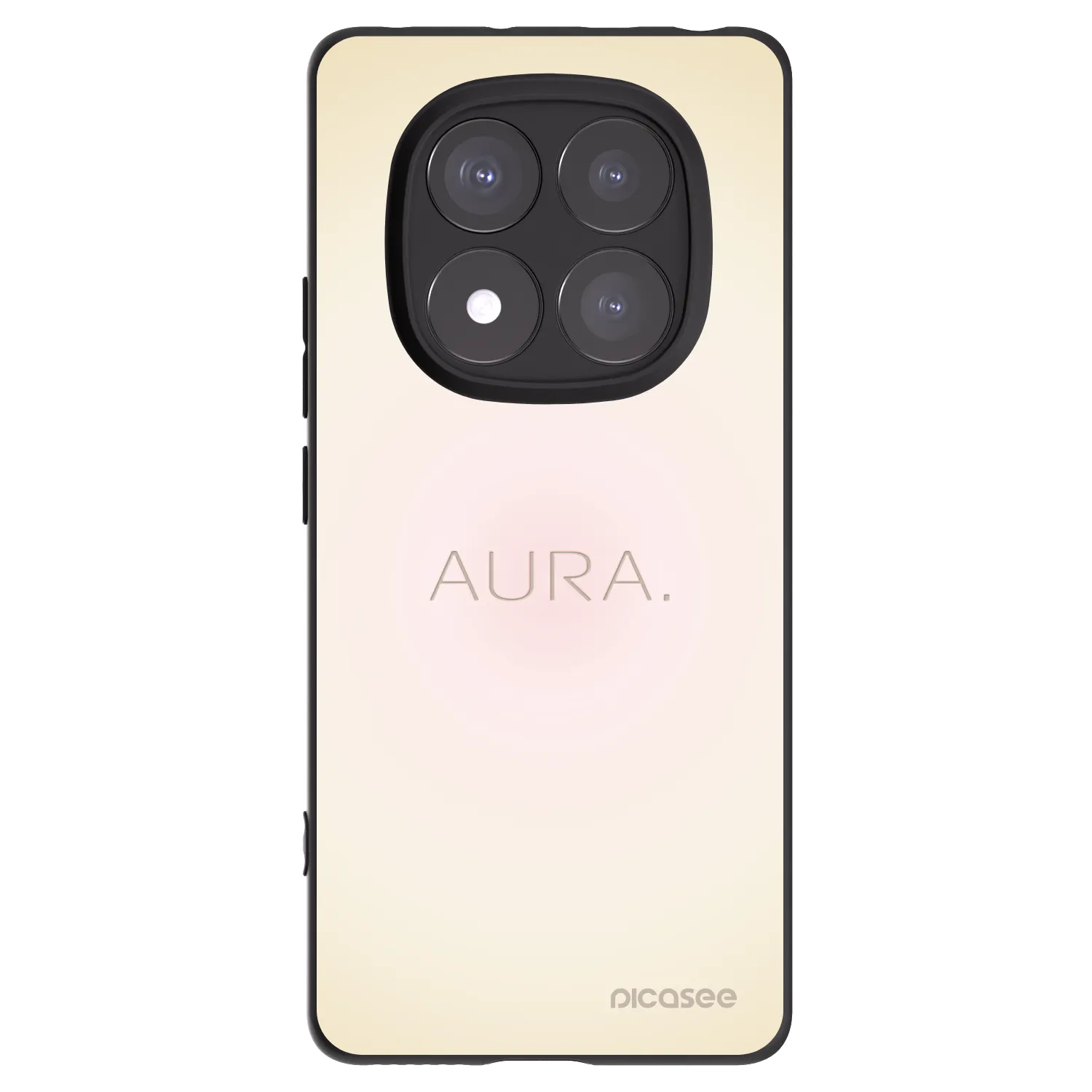 Picasee silikonski črni ovitek za Xiaomi Redmi Note 14 Pro+ 5G - Aura
