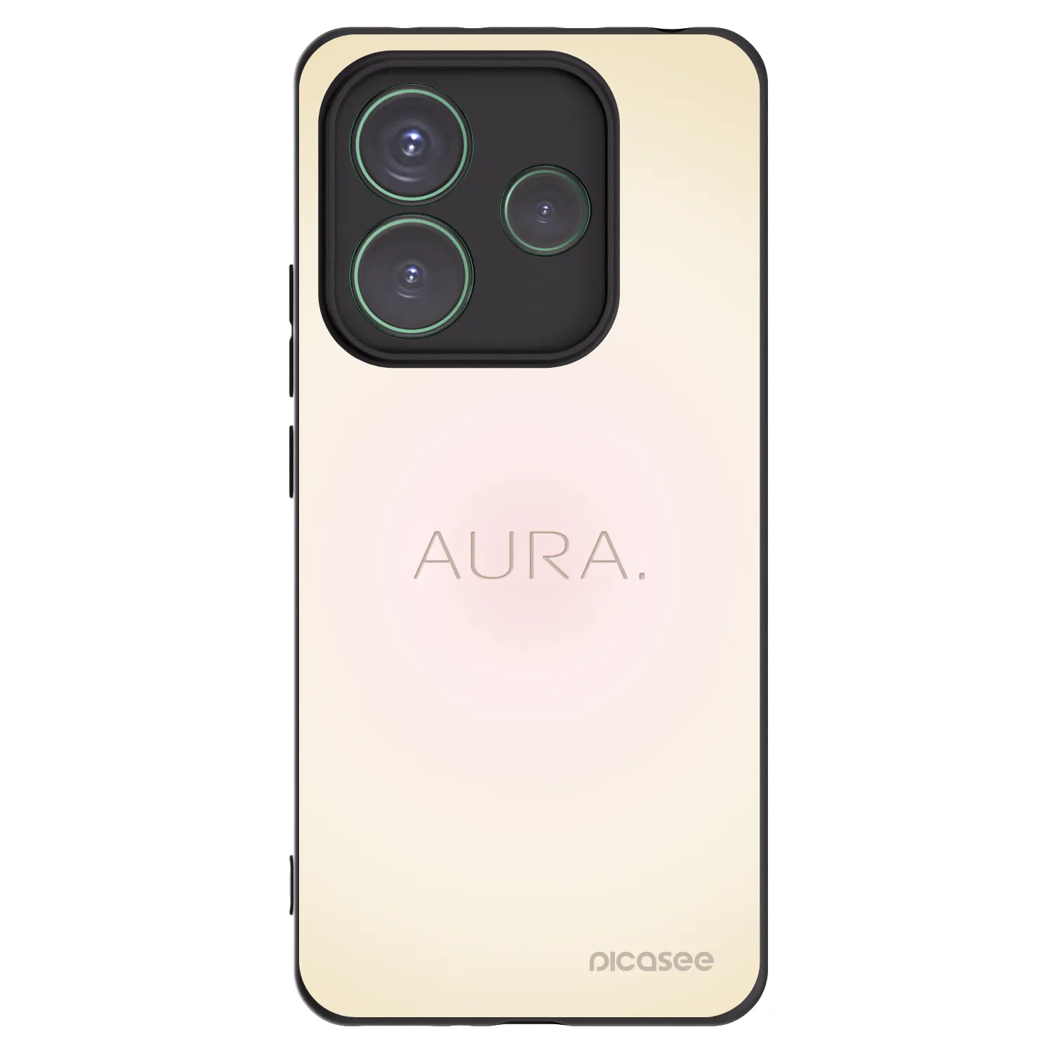 Picasee silikonski črni ovitek za Xiaomi Redmi Note 14 5G - Aura