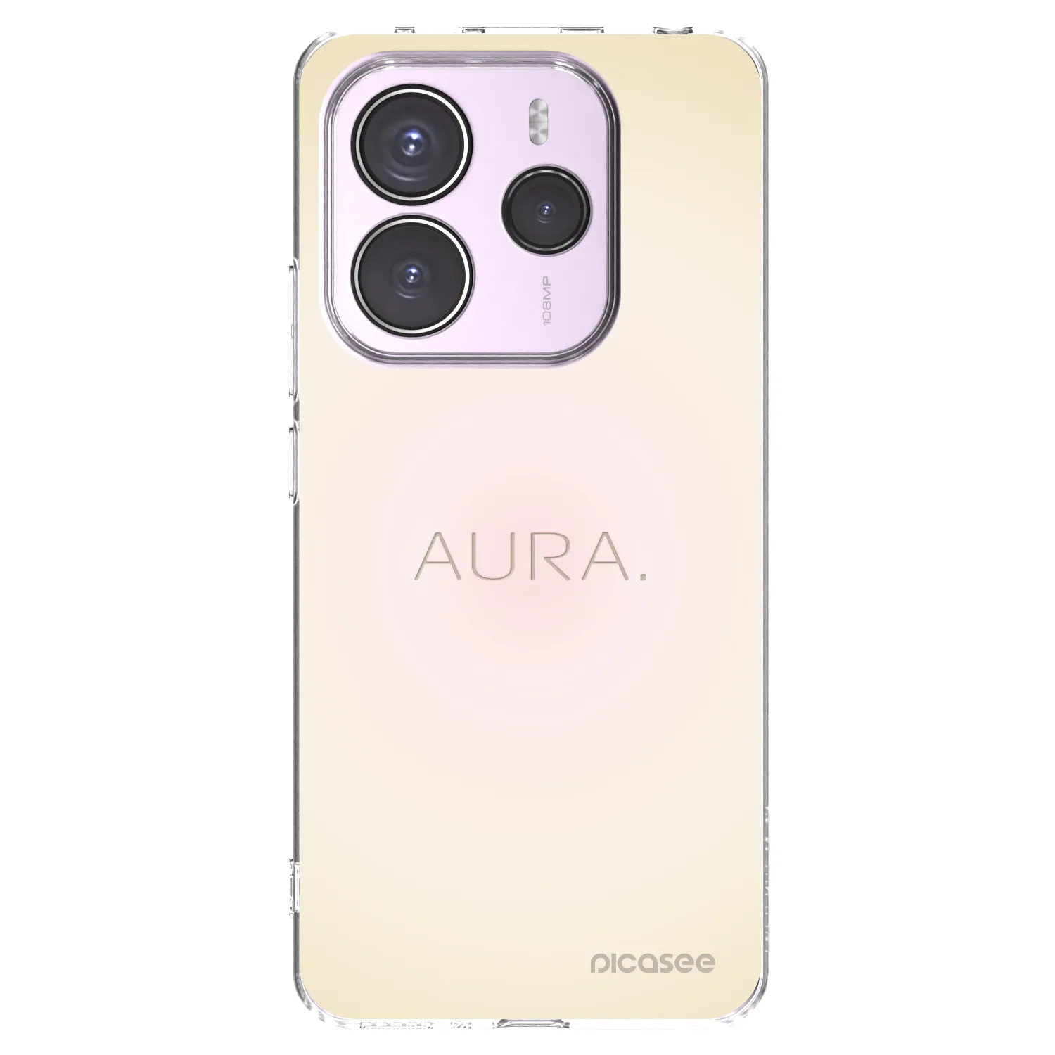 Picasee silikonski prozorni ovitek za Xiaomi Redmi Note 14 5G - Aura